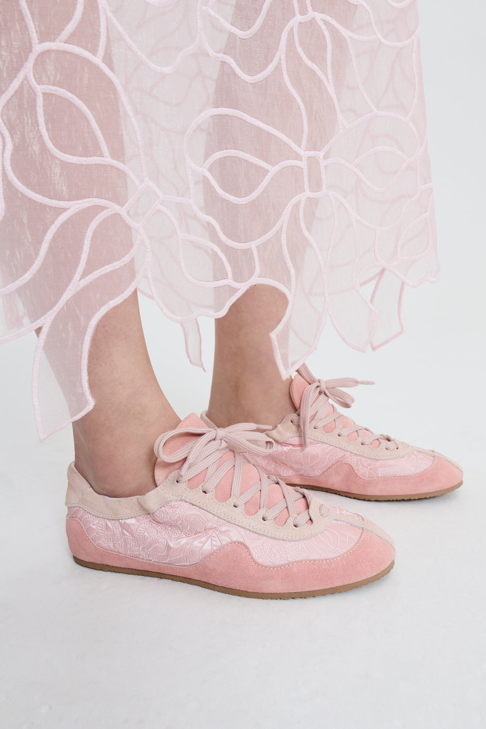CBBLAISE | SOFT SNEAKERS SUEDE I NYLON BLUSH PINK