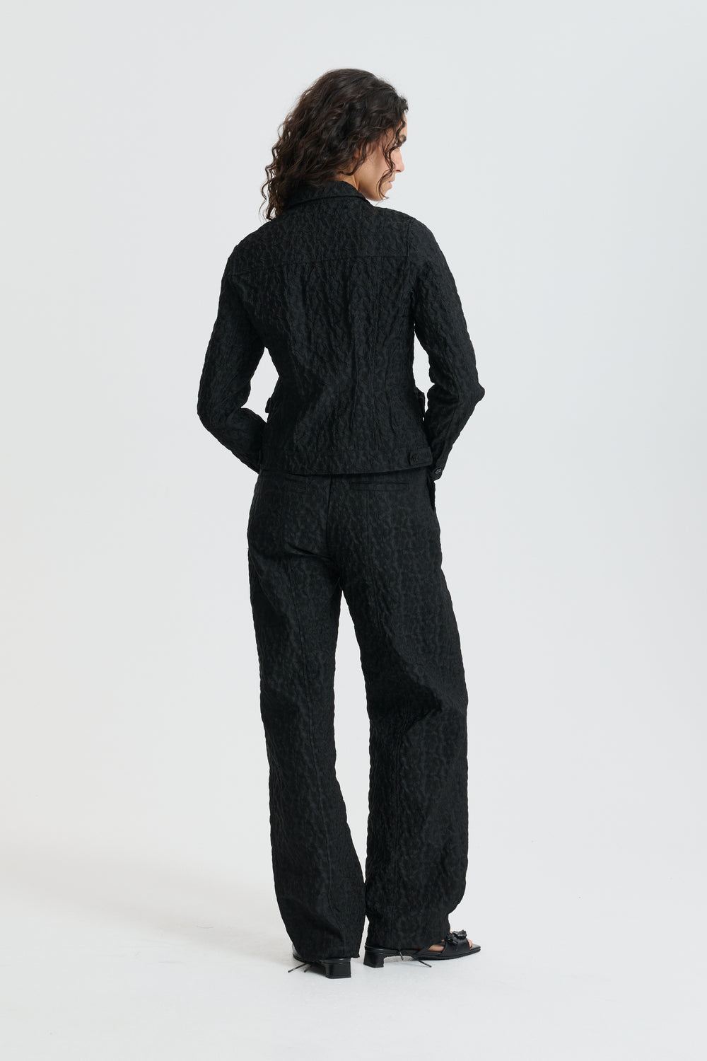 CBDARMELA | TROUSERS BEGONIA JACQUARD BLACK