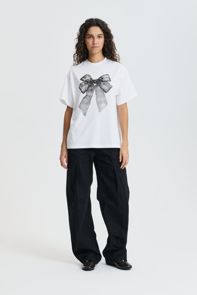 CBDOROTHY | T-SHIRT JERSEY WHITE / BLACK – Cecilie Bahnsen