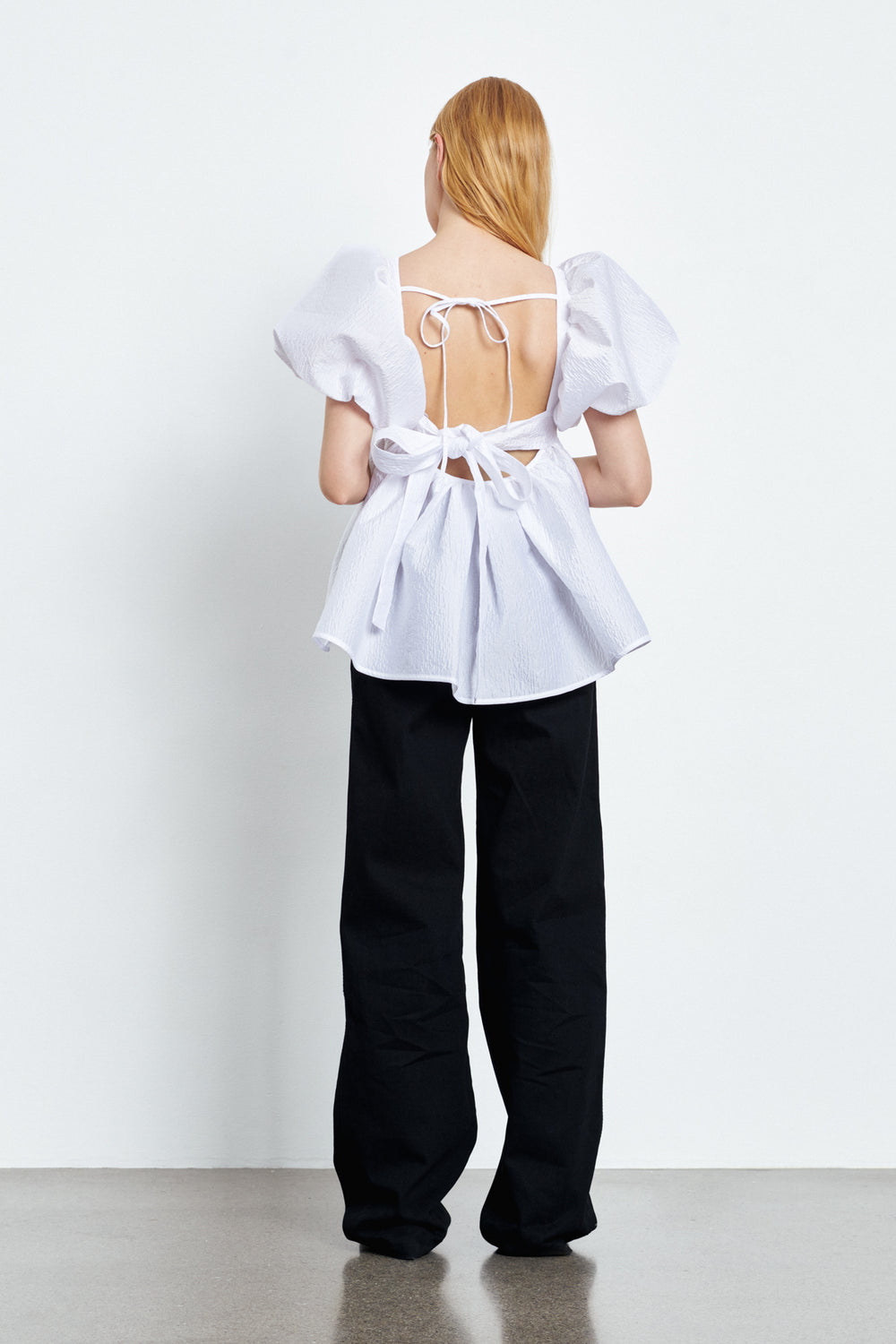 ALMA | TOP STRIA MATELASSÉ WHITE