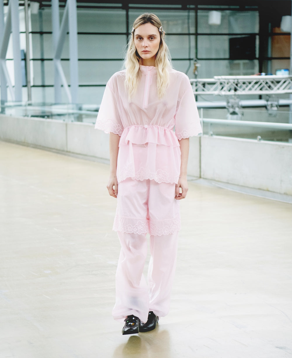 BIANCA | JOGGERS EMBROIDERED RIPSTOP PINK