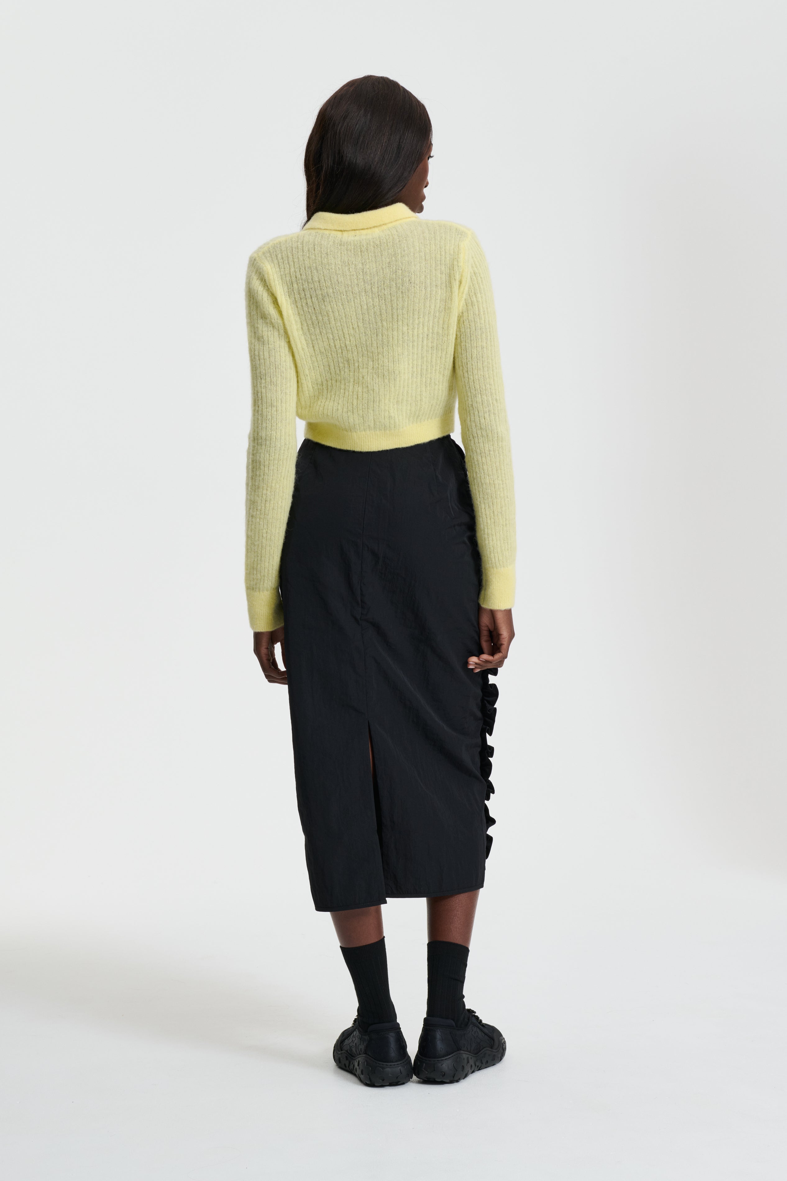 JAQUELINE | CARDIGAN VENUS SOFT KNIT SOFT YELLOW