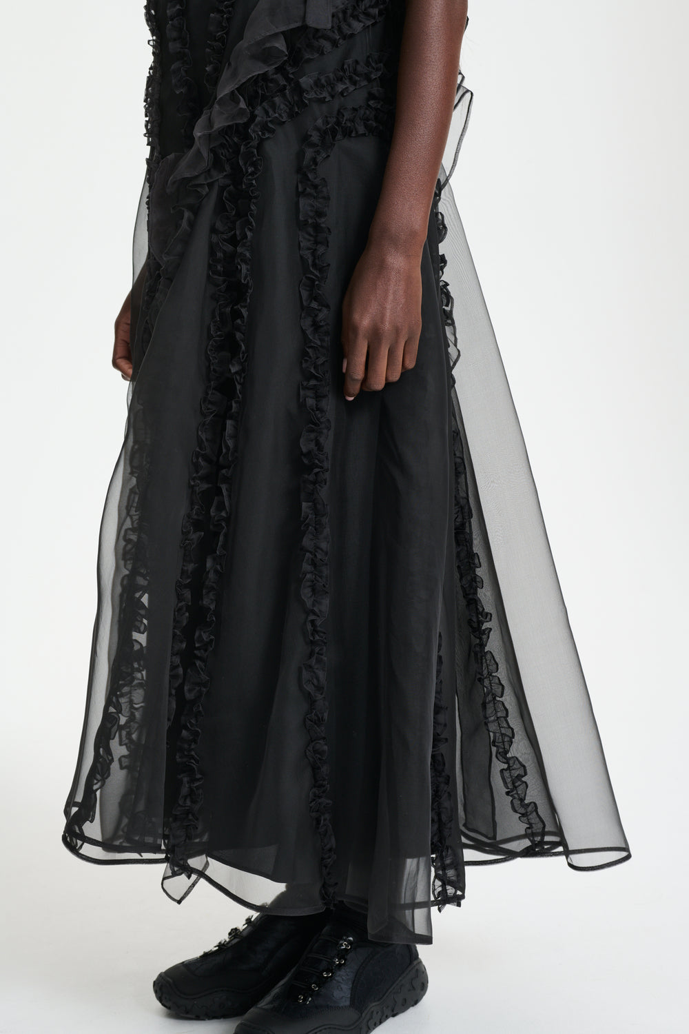 OTIS | DRESS SATIN ORGANZA BLACK