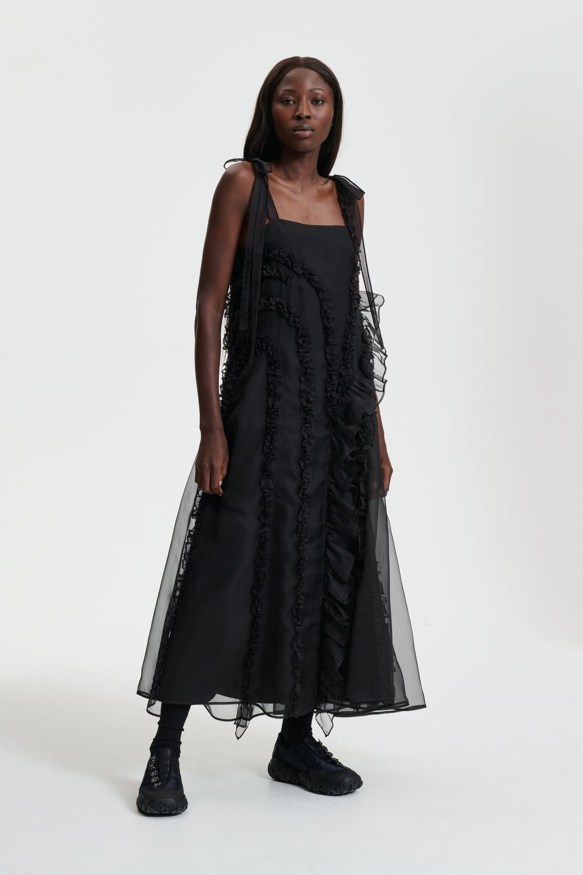 OTIS | Dress Satin Organza Black UK10 OTIS | Dress Satin Organza Black UK10