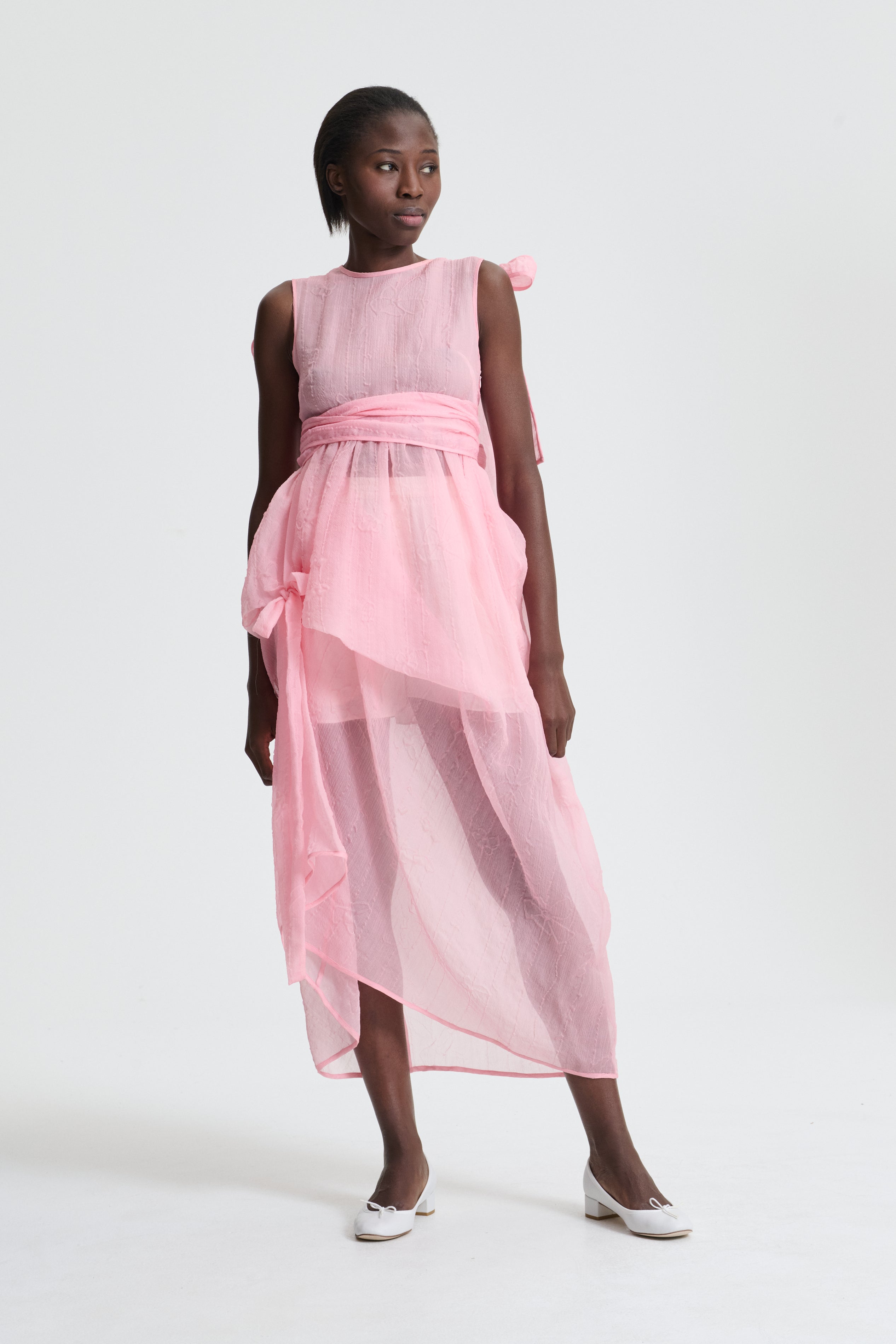 DANA | DRESS VIOLIRIS JACQUARD SORBET PINK