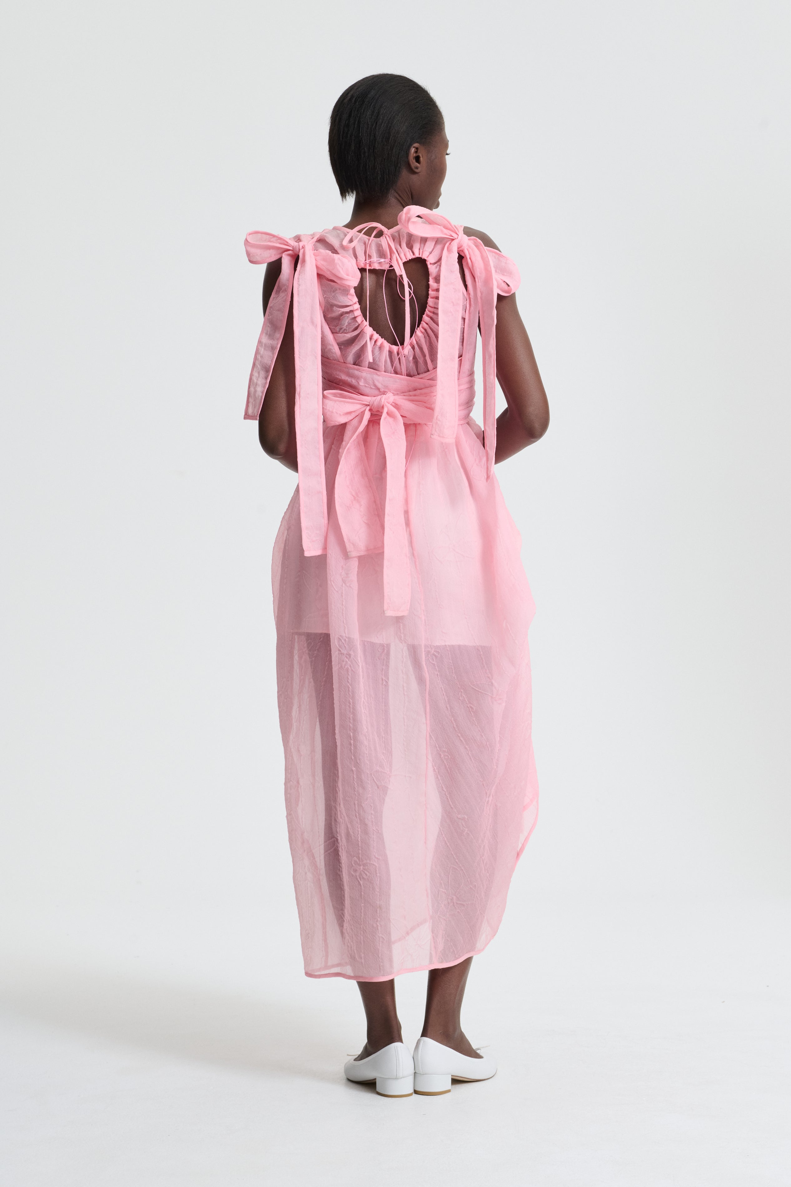 DANA | DRESS VIOLIRIS JACQUARD SORBET PINK