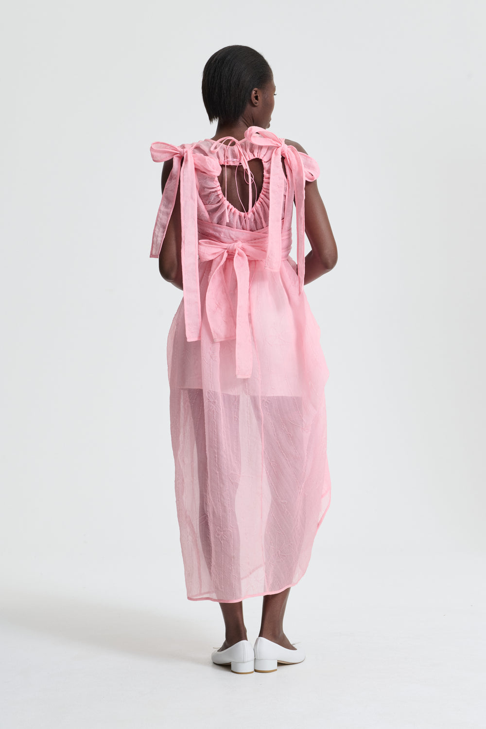 DANA | DRESS VIOLIRIS JACQUARD SORBET PINK