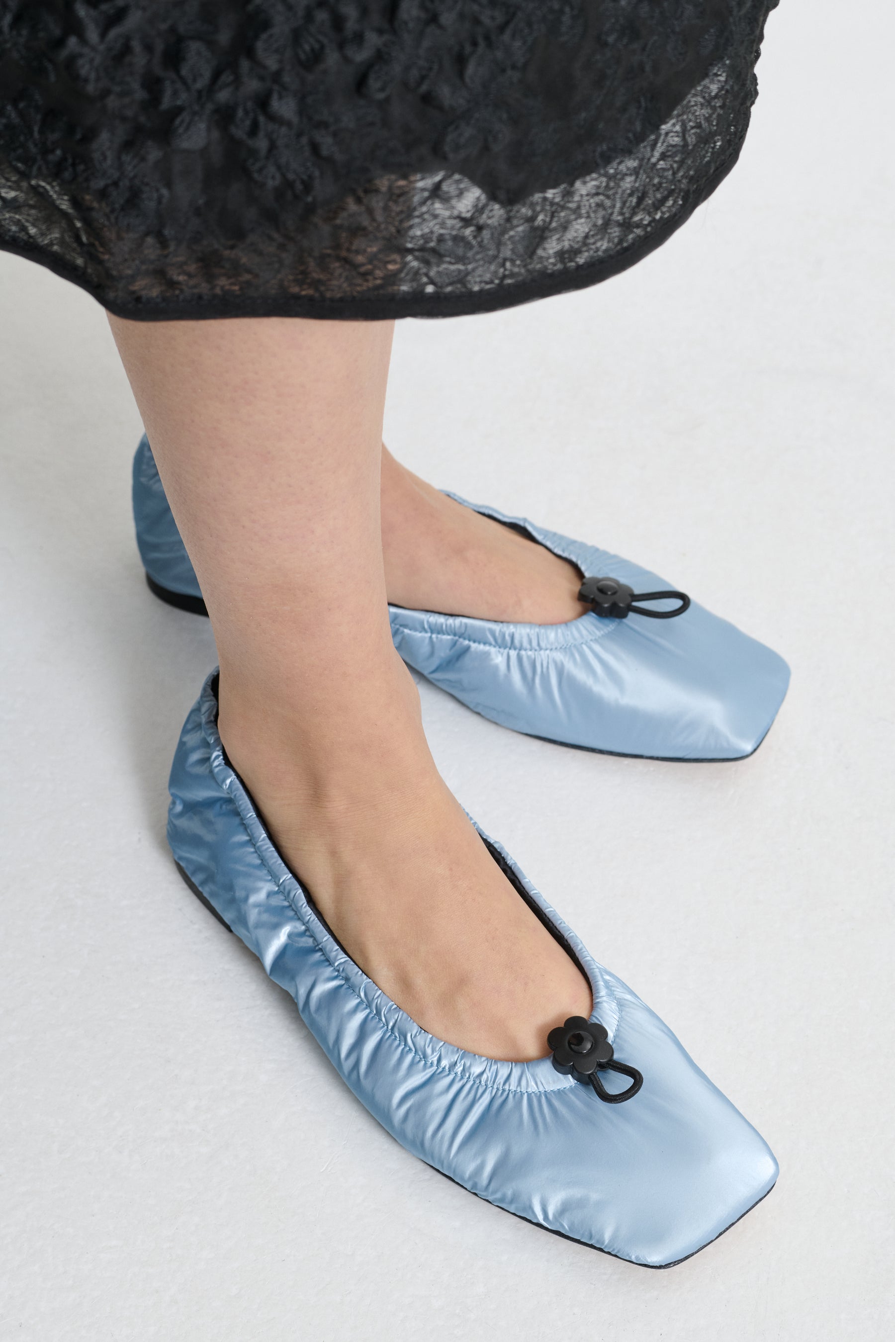 フラットシューズ Orbella Ballerina - CECILIE BAHNSEN - Synthetic - Blue ORBELLA | BALLET PADDED NYLON | BLUE