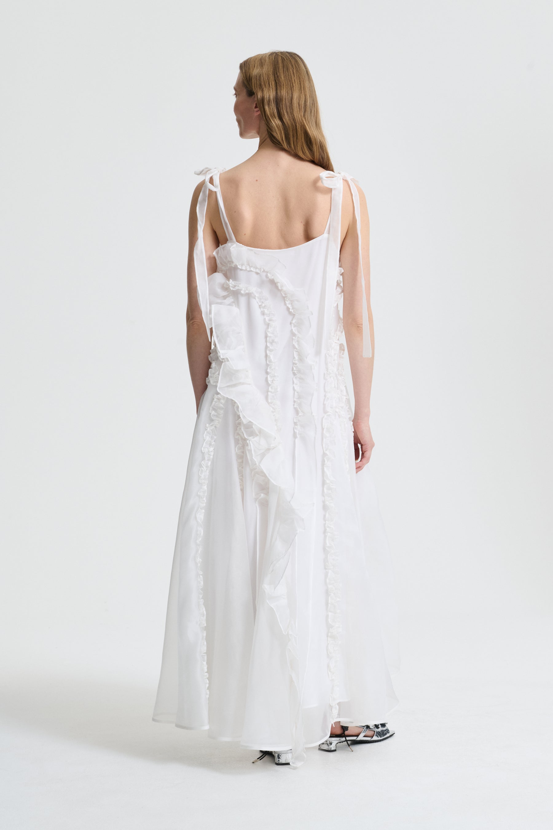 OTIS | DRESS SATIN ORGANZA WHITE OTIS | DRESS SATIN ORGANZA WHITE
