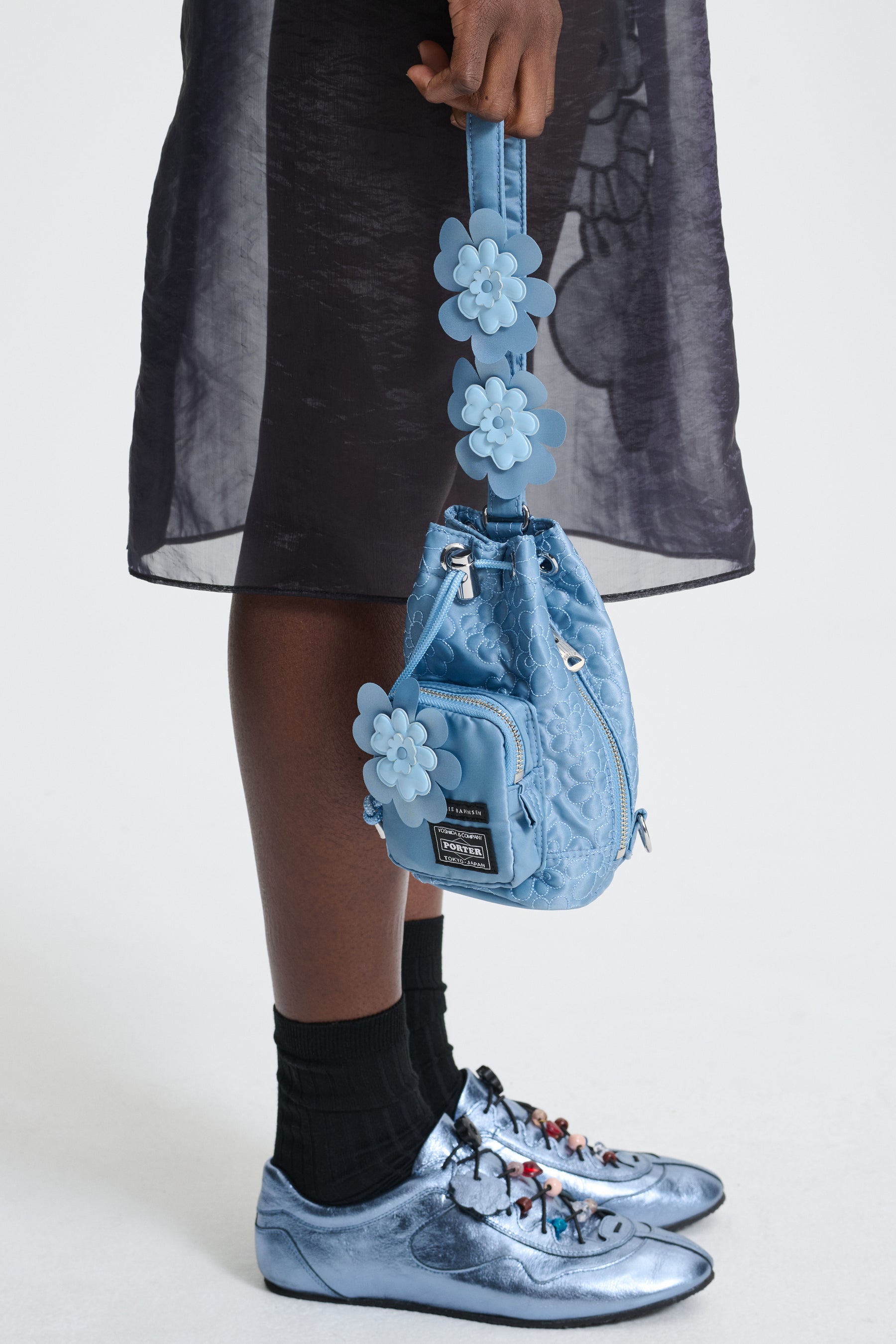 CECILIE BAHNSEN X PORTER BONSACK MINI | BAG LIGHT BLUE