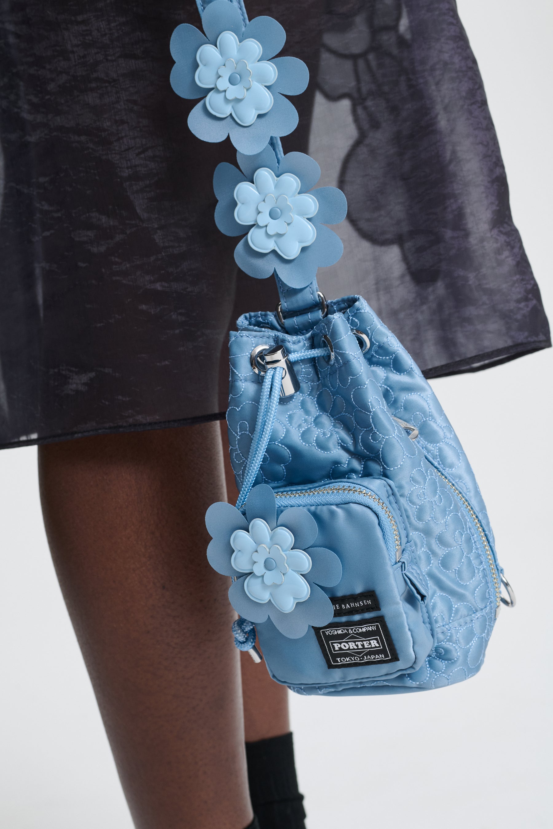 CECILIE BAHNSEN X PORTER BONSACK MINI | BAG LIGHT BLUE
