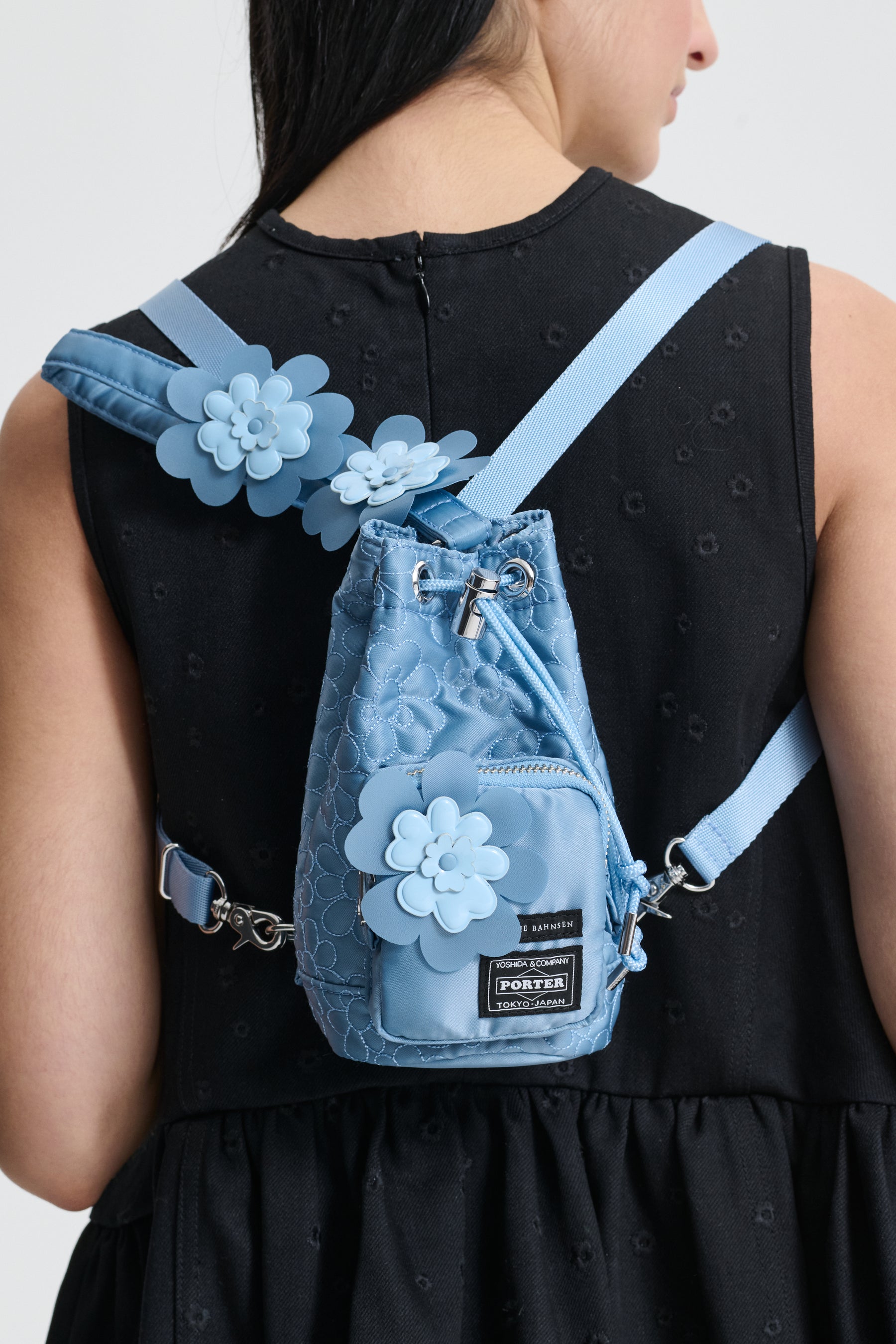 CECILIE BAHNSEN X PORTER BONSACK MINI | BAG LIGHT BLUE