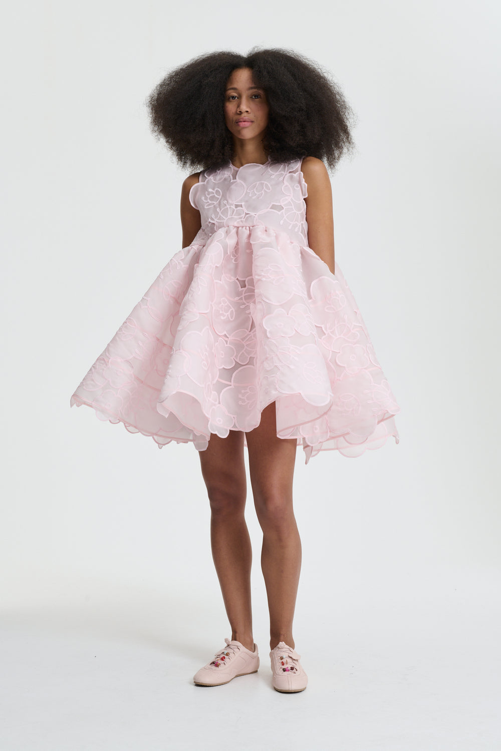 BELLATRIX | DRESS EMB. LIQUID MYRTIA LIGHT PINK