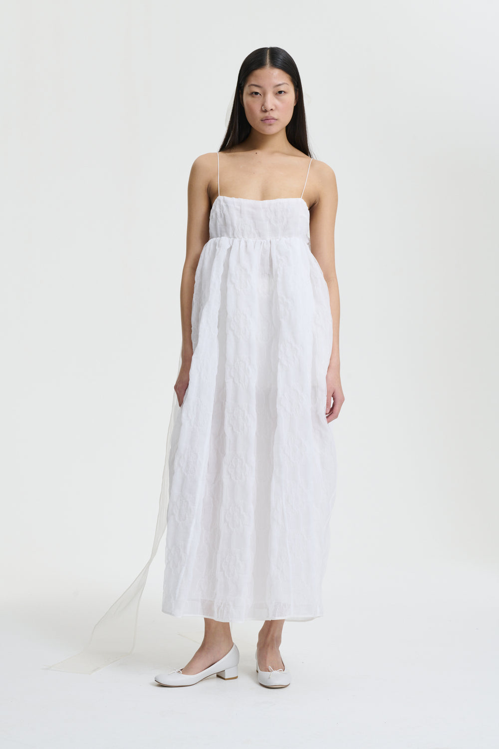 VILMA | DRESS AVENS MATELASSÉ WHITE BRIDAL