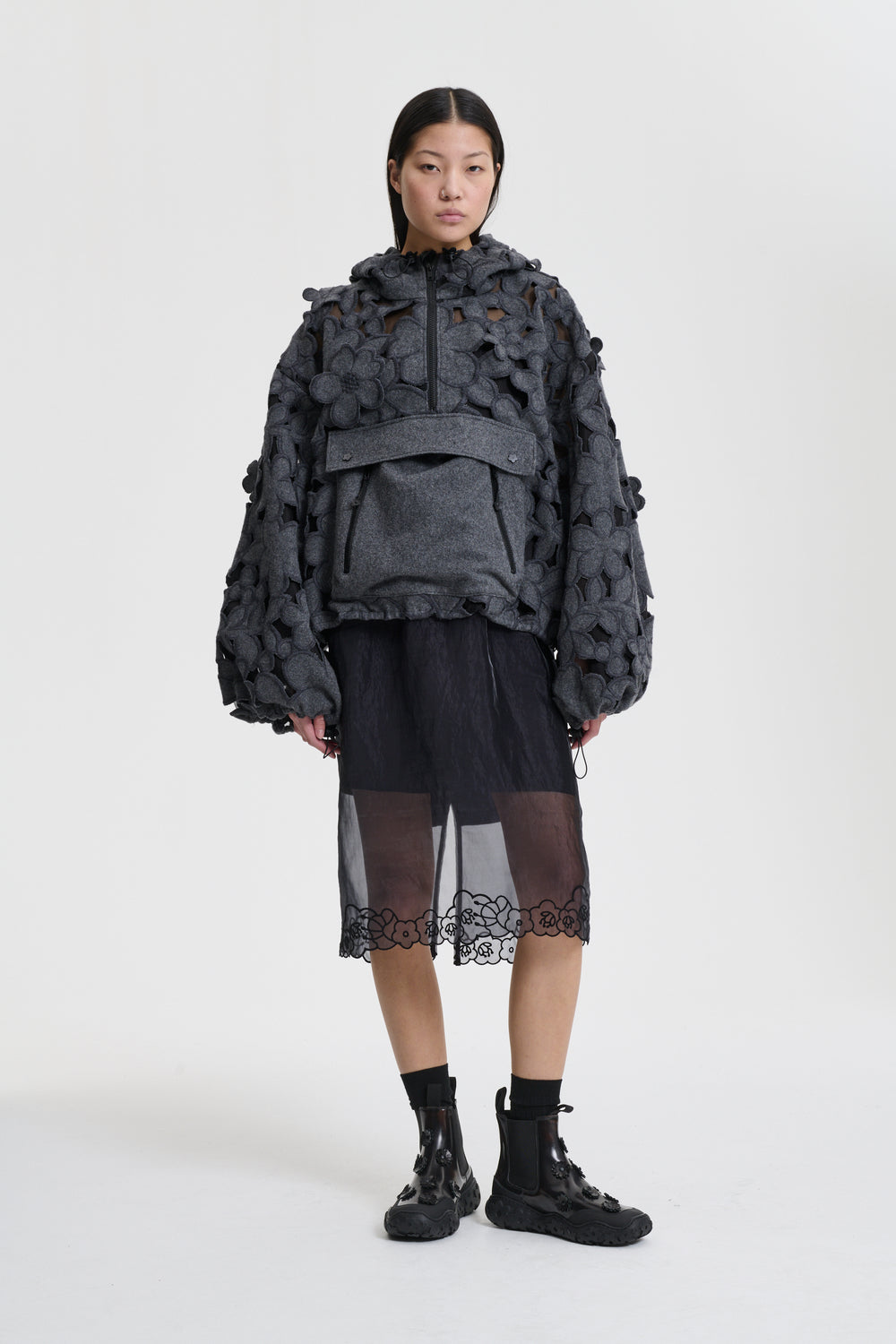 BOLETTE | JACKET BELLIS EMBROIDERY GREY