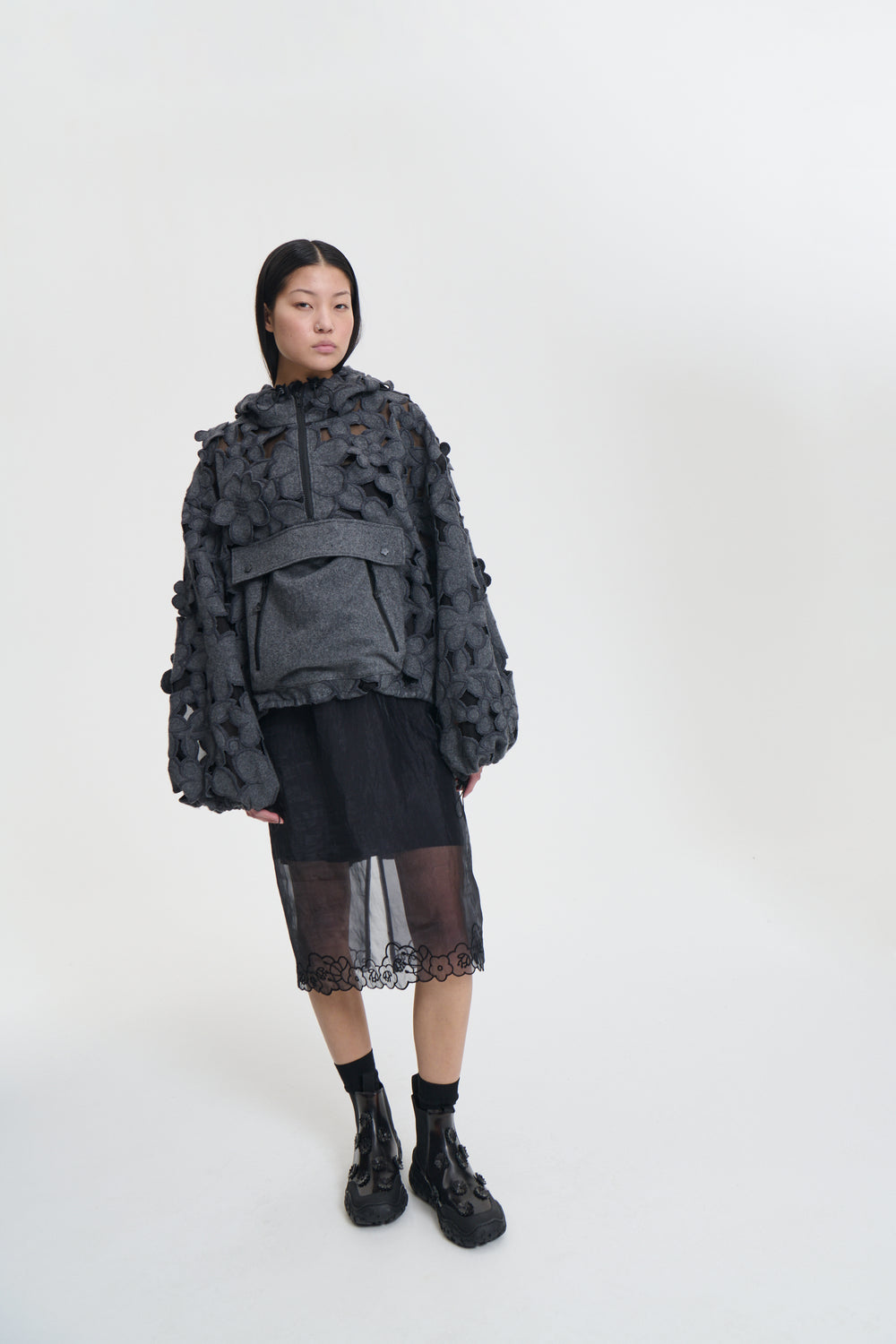 BOLETTE | JACKET BELLIS EMBROIDERY GREY