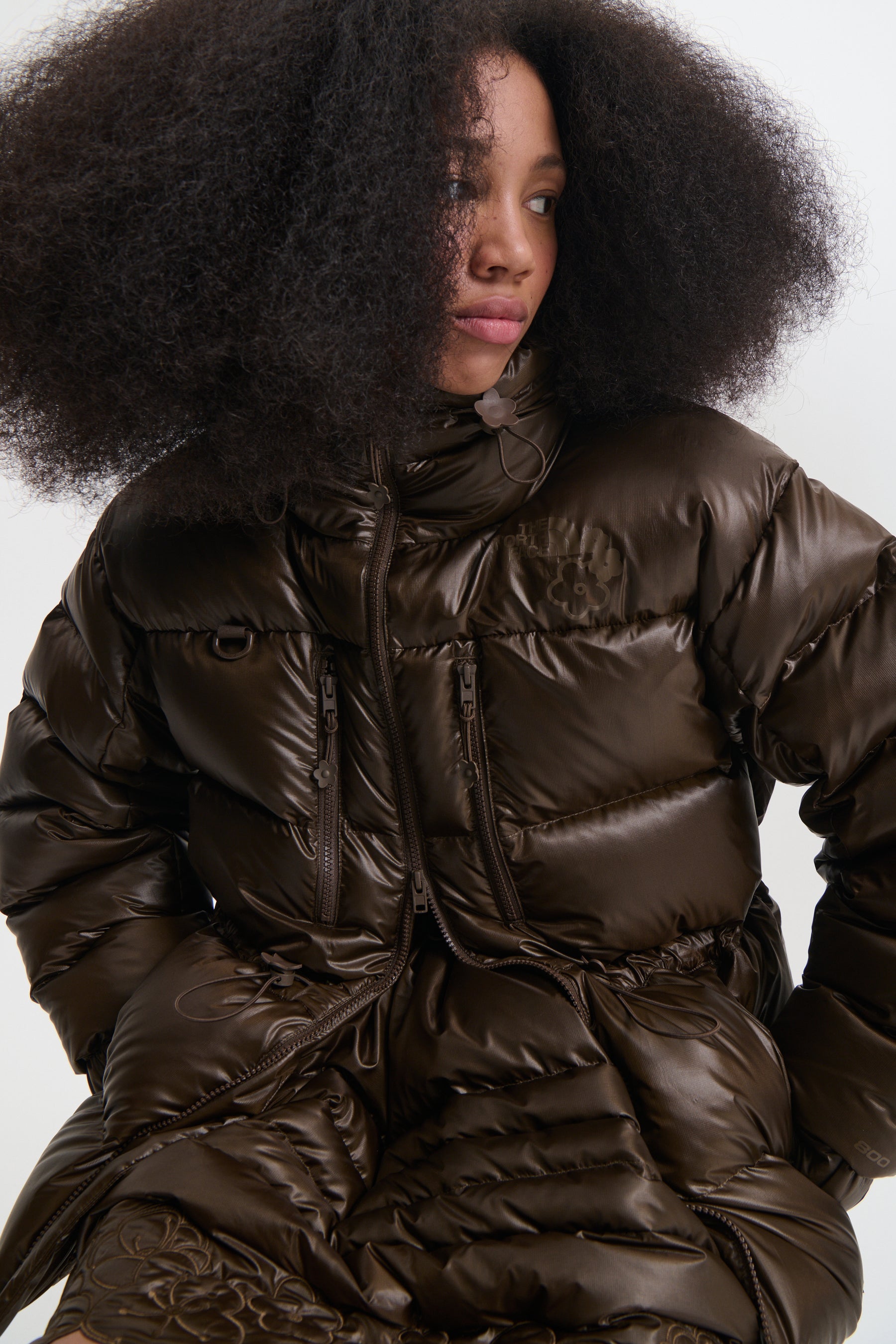 THE NORTH FACE X CECILIE BAHNSEN MEGI HIMALAYAN PARKA | SOIL BROWN