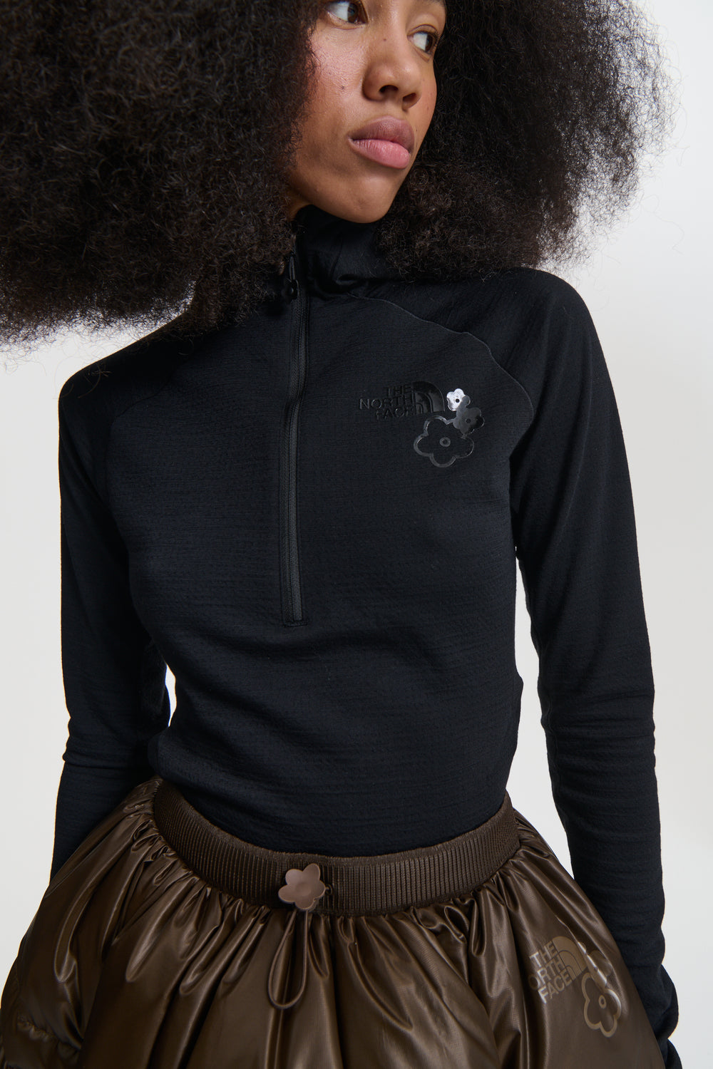 THE NORTH FACE X CECILIE BAHNSEN ELENA DOWN SKIRT | SOIL BROWN