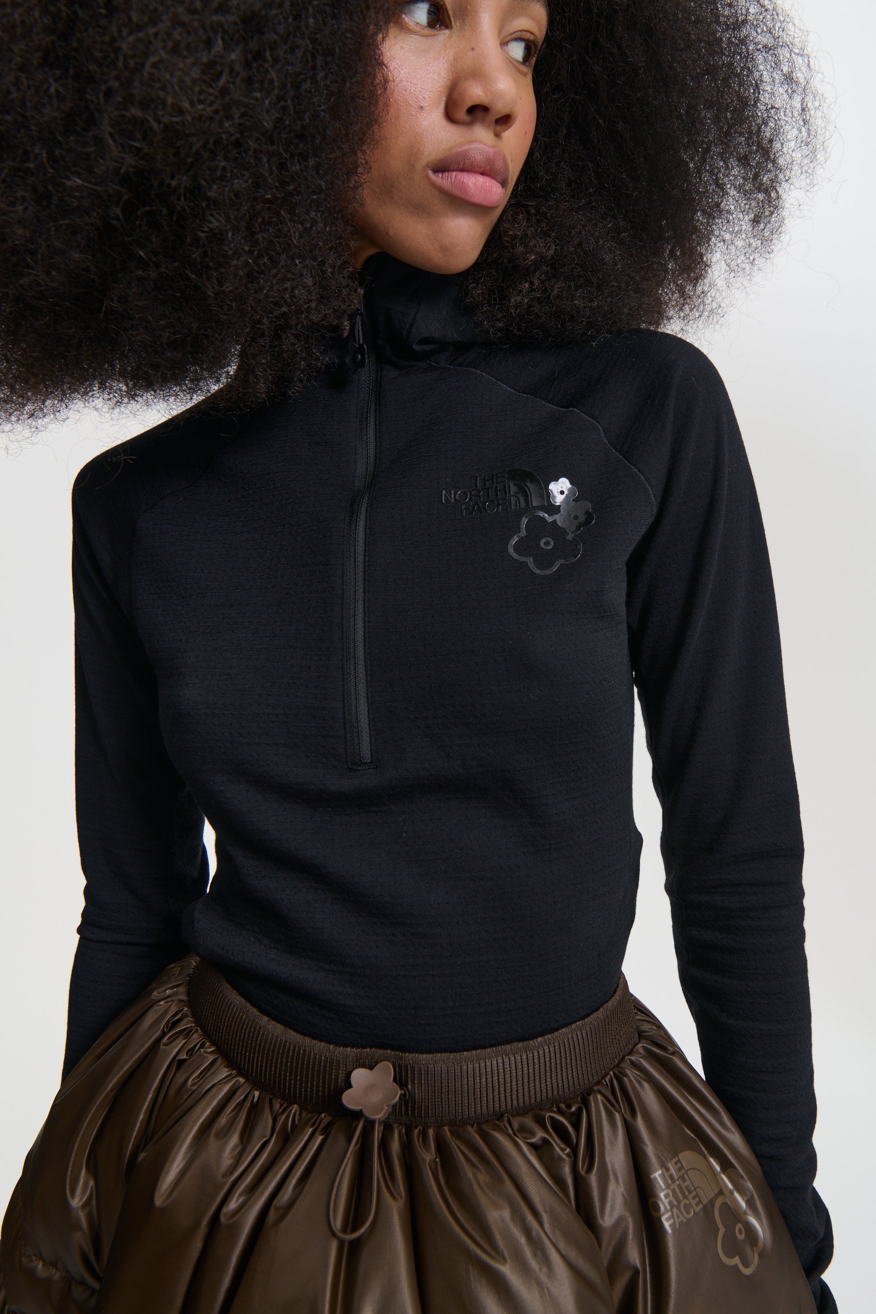 THE NORTH FACE X CECILIE BAHNSEN ELENA DOWN SKIRT | SOIL BROWN