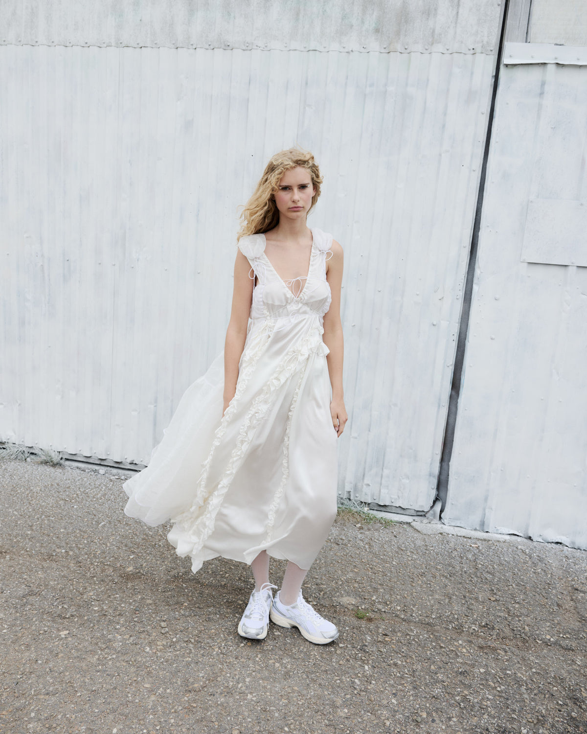 OPAL | DRESS SILK SATIN WHITE