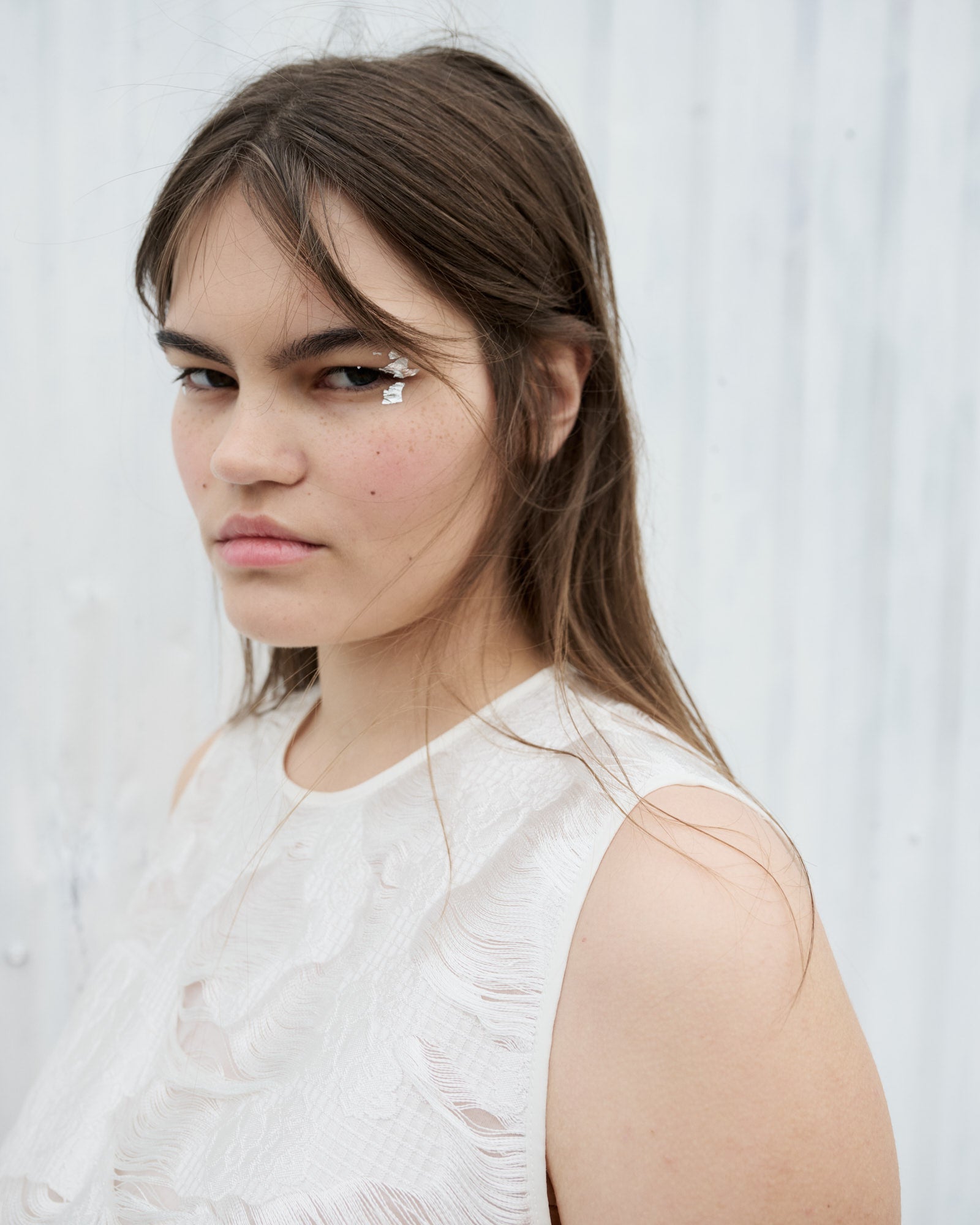 BELLATRIX | DRESS HYNDRANGIA FIL-COUPE WHITE - LOOK 14