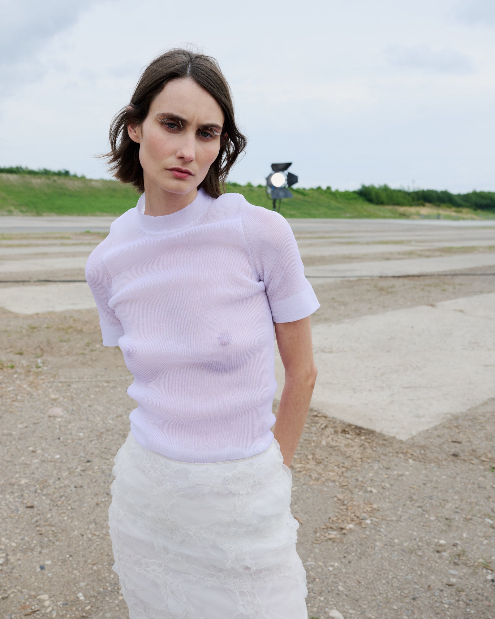 GLENDA | SKIRT SMOCK WHITE - LOOK 8 – Cecilie Bahnsen