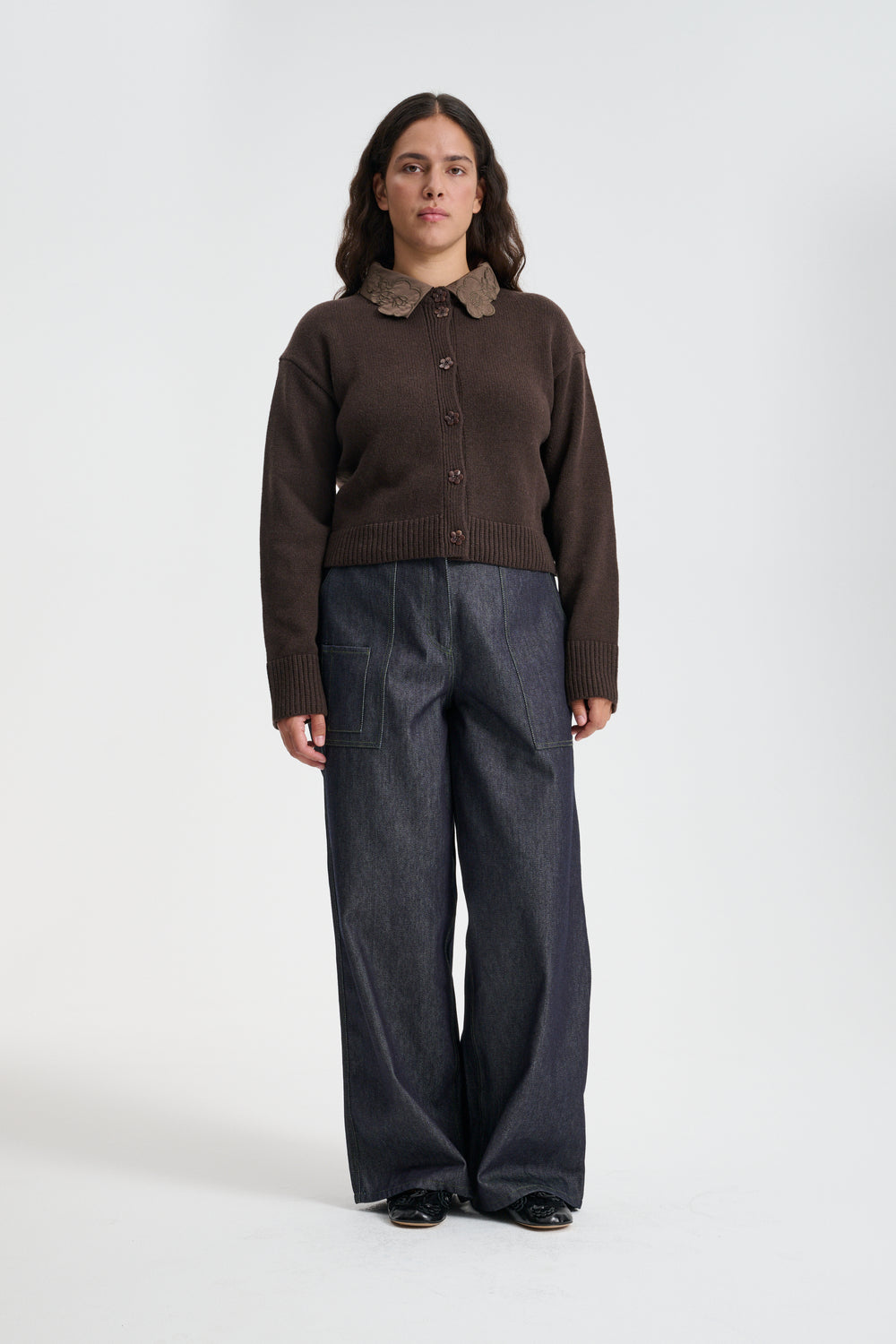 BIBI | CARDIGAN RECYCLED CASHMERE BROWN