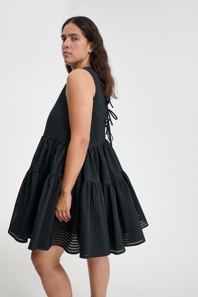 ABIGAIL | DRESS MIKU JACQUARD BLACK