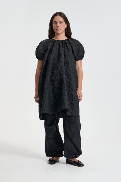 BRENDA | DRESS LOBELIA MATELASSÉ BLACK – Cecilie Bahnsen