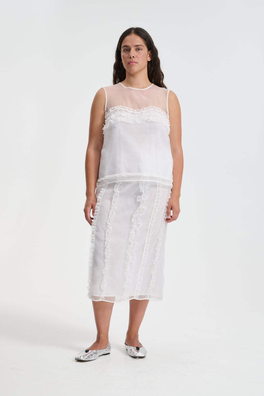 ORIETTA | TOP ORGANZA WHITE NONA