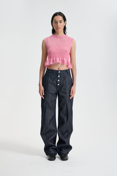 CBCELIA | VEST SHEER SUMMER KNIT PINK – Cecilie Bahnsen