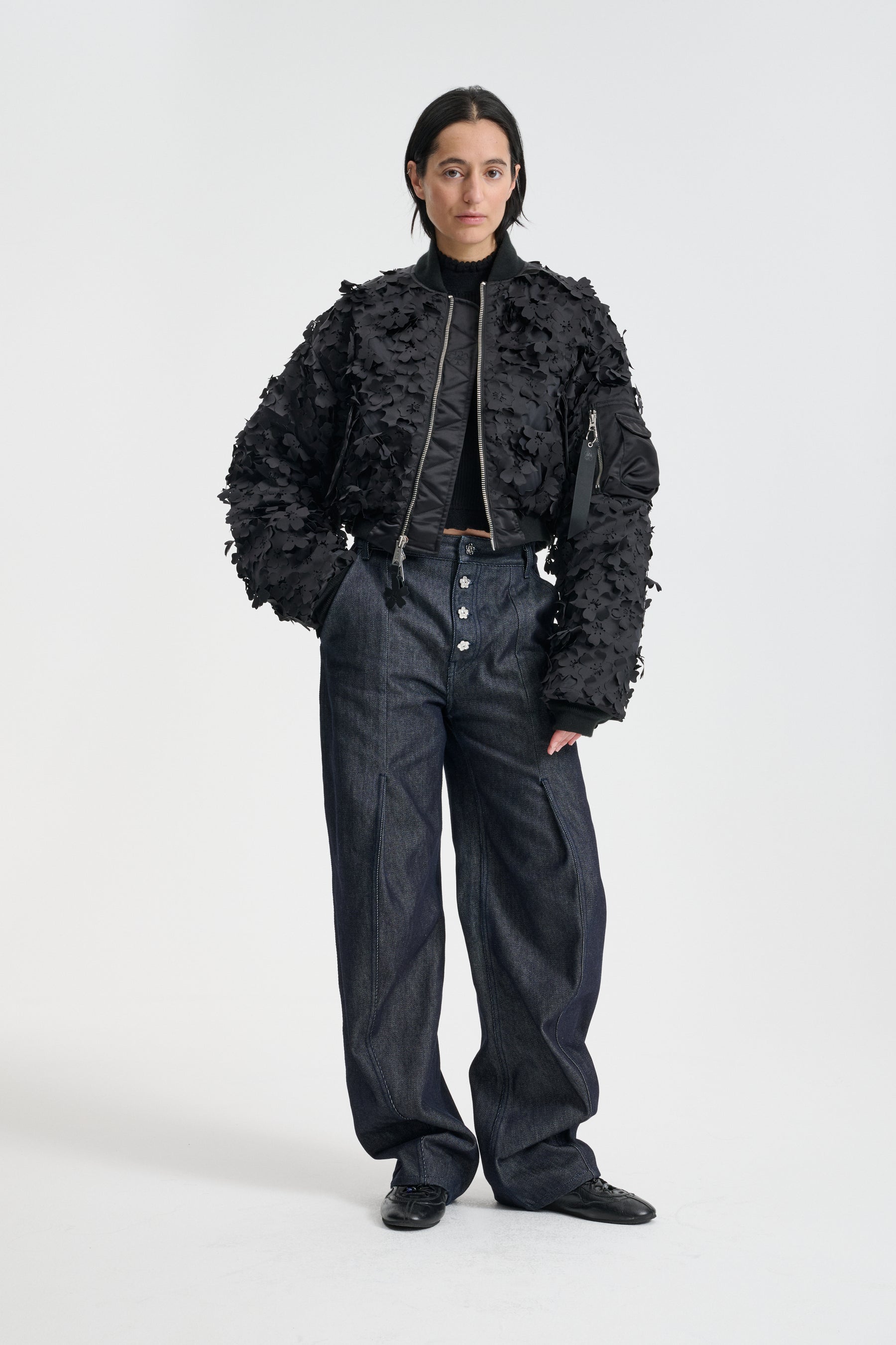 ALPHA X CB MA-1 | CR LASER CUT NYLON BLACK