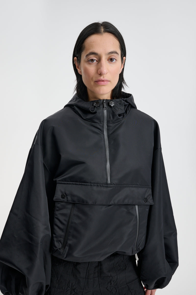 BEVERLY | ANORAK JACKET TECHNICAL NYLON BLACK