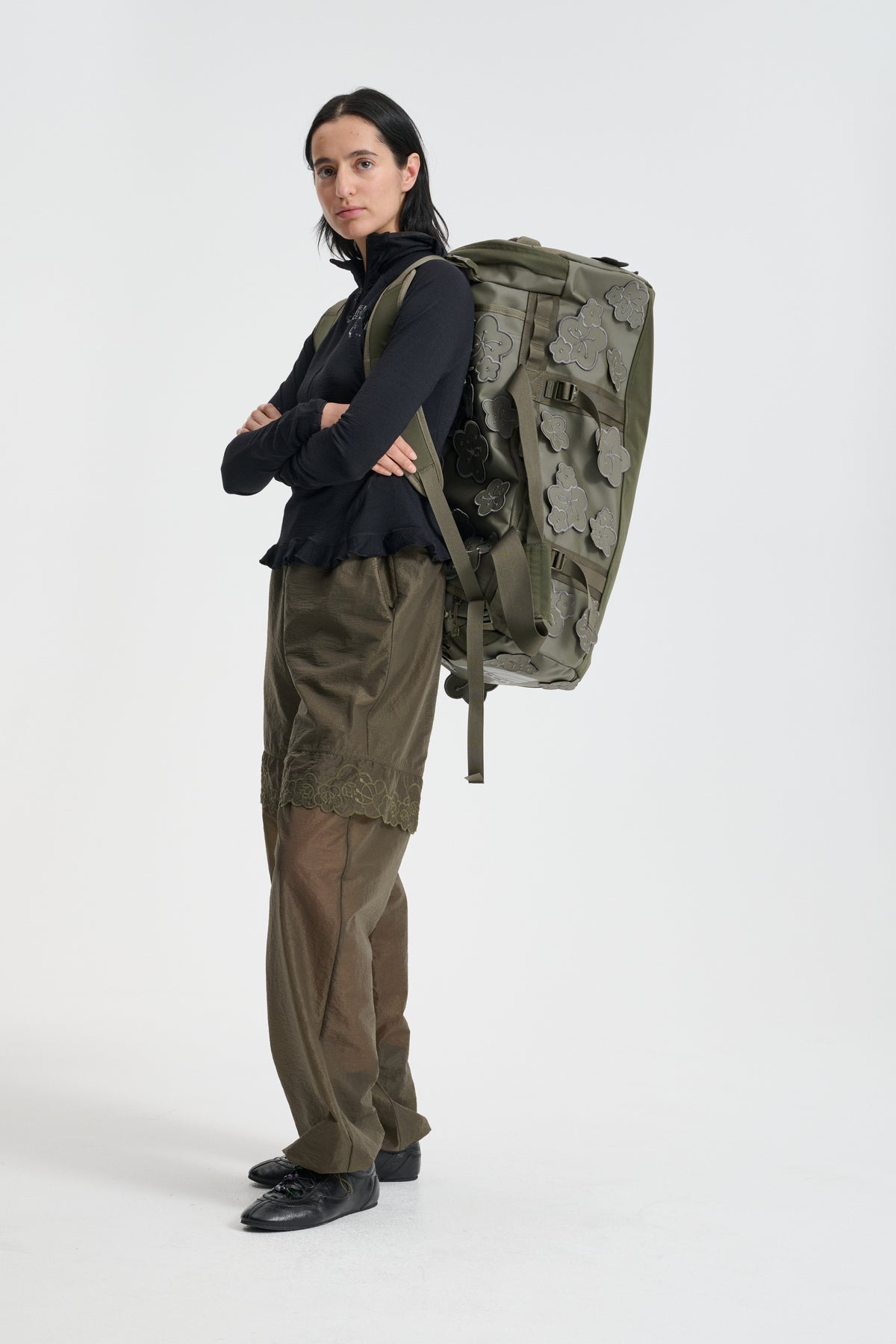 base camp duffel m the north face THE NORTH FACE X CECILIE BAHNSEN AUDREY BASE CAMP DUFFEL (M)