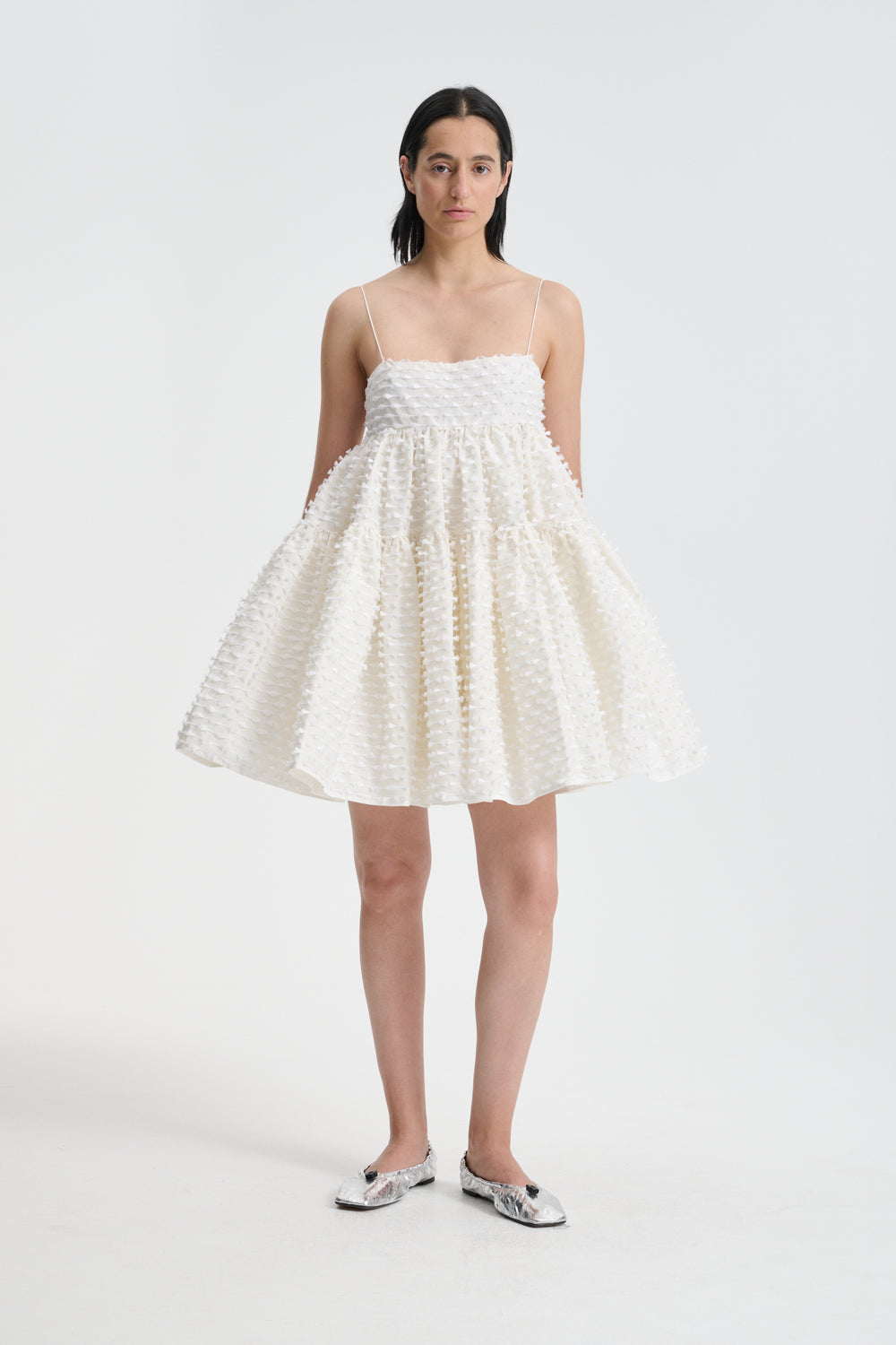 OBERRA | DRESS FIAMMA FIL-COUPÉ WHITE