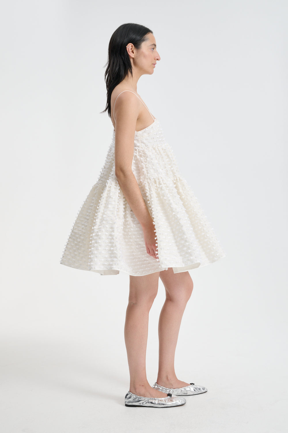 OBERRA | DRESS FIAMMA FIL-COUPÉ WHITE