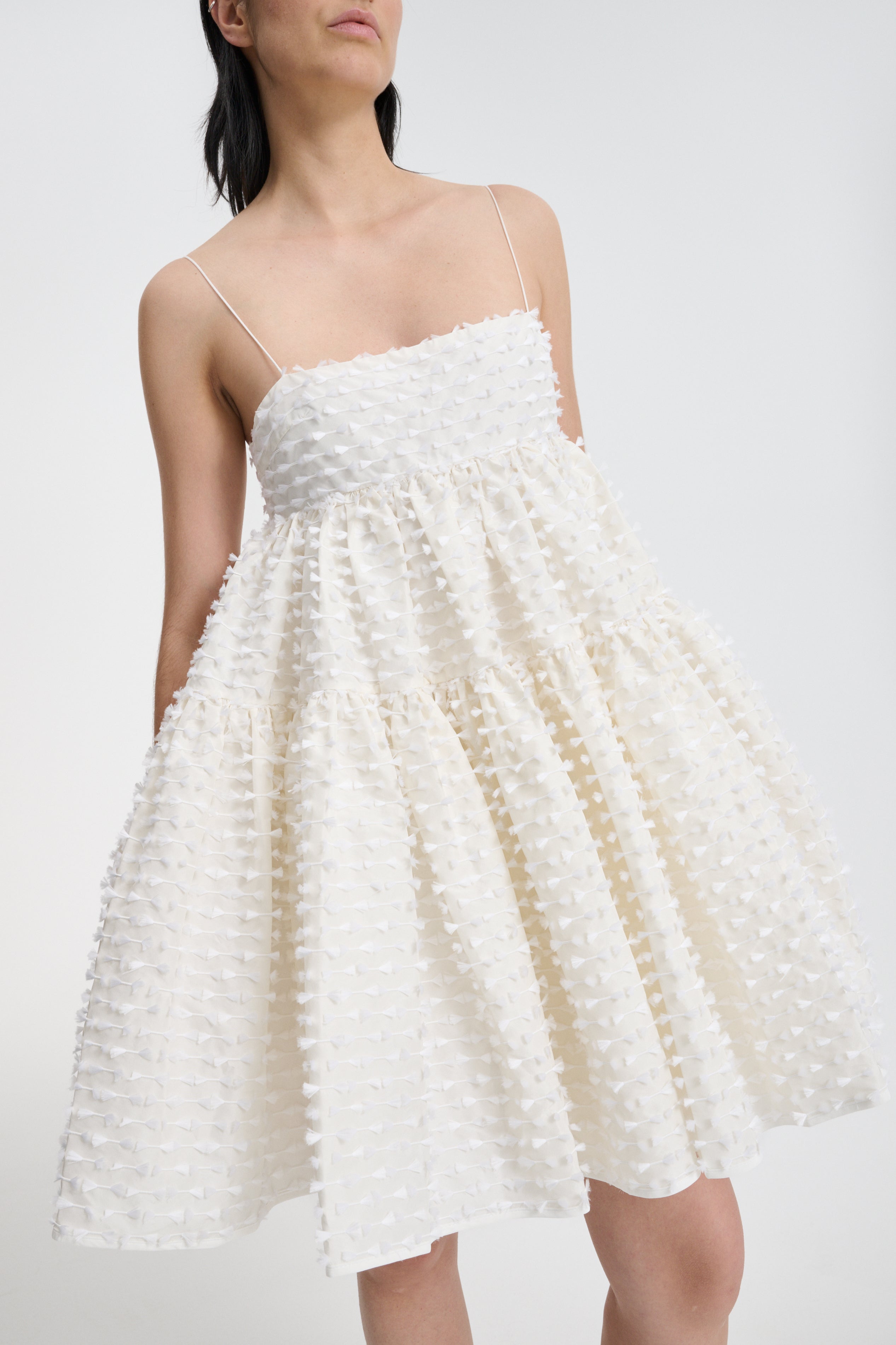 OBERRA | DRESS FIAMMA FIL-COUPÉ WHITE