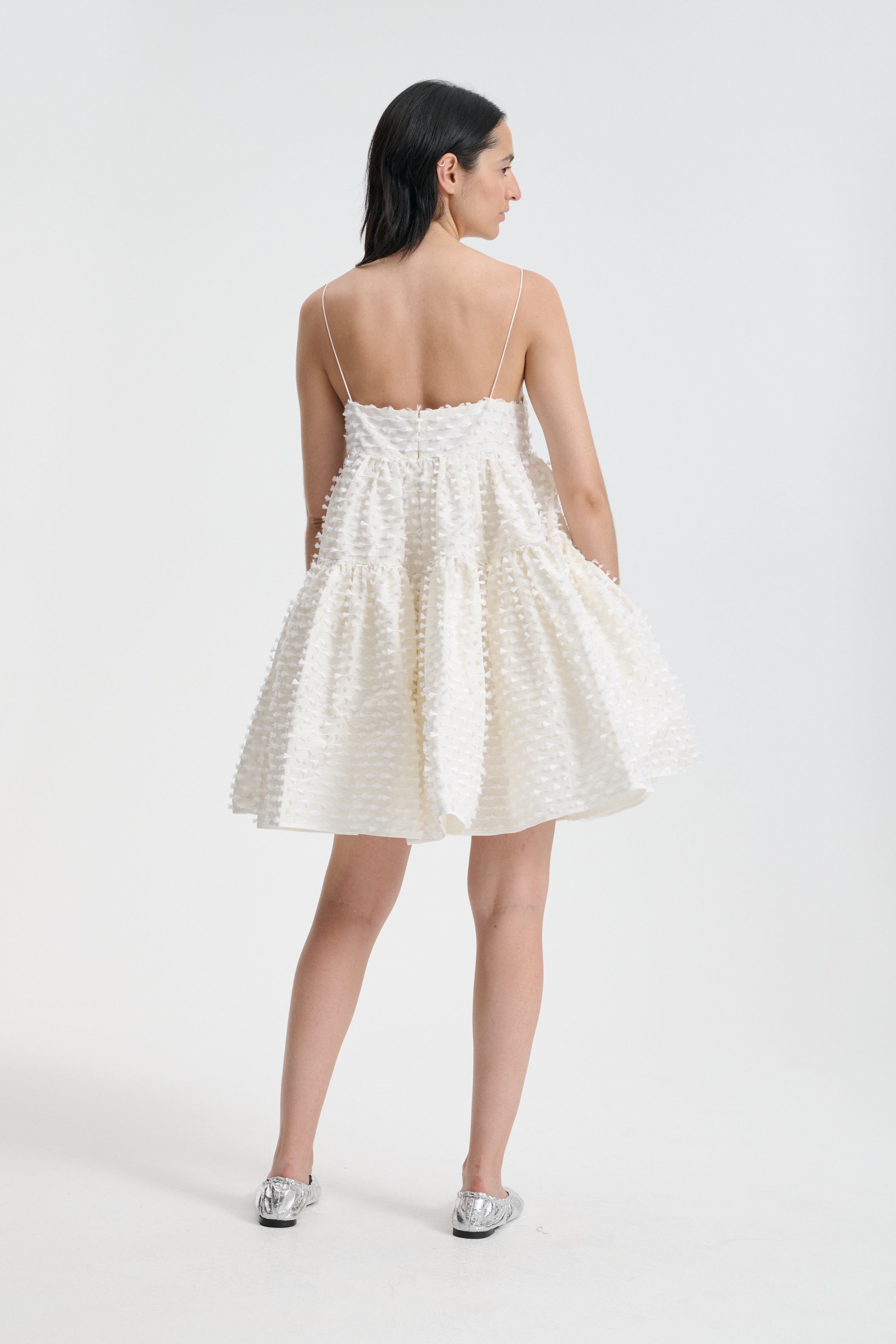OBERRA | DRESS FIAMMA FIL-COUPÉ WHITE – Cecilie Bahnsen OBERRA | DRESS FIAMMA FIL-COUPÉ WHITE – Cecilie Bahnsen
