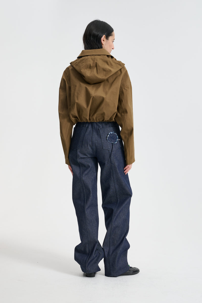 ORIT | JACKET BONDED COTTON BROWN