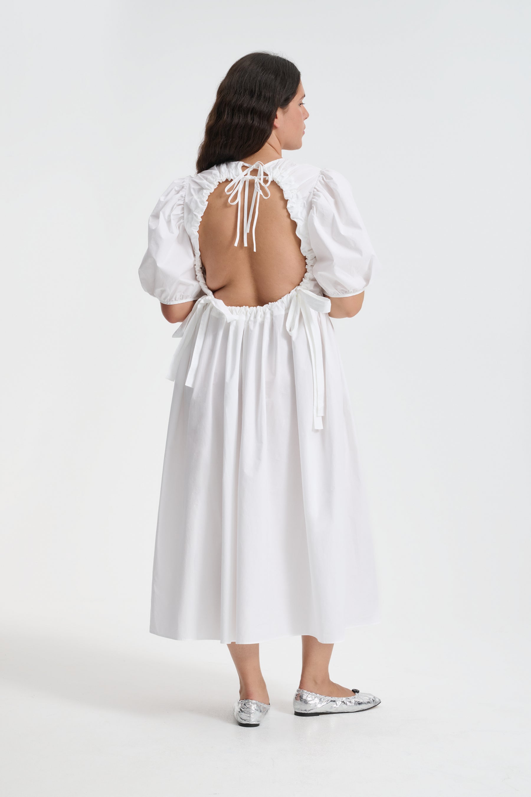 【Cecilie Bahnsen 】AILEY DRESS AILEY | DRESS COTTON WHITE