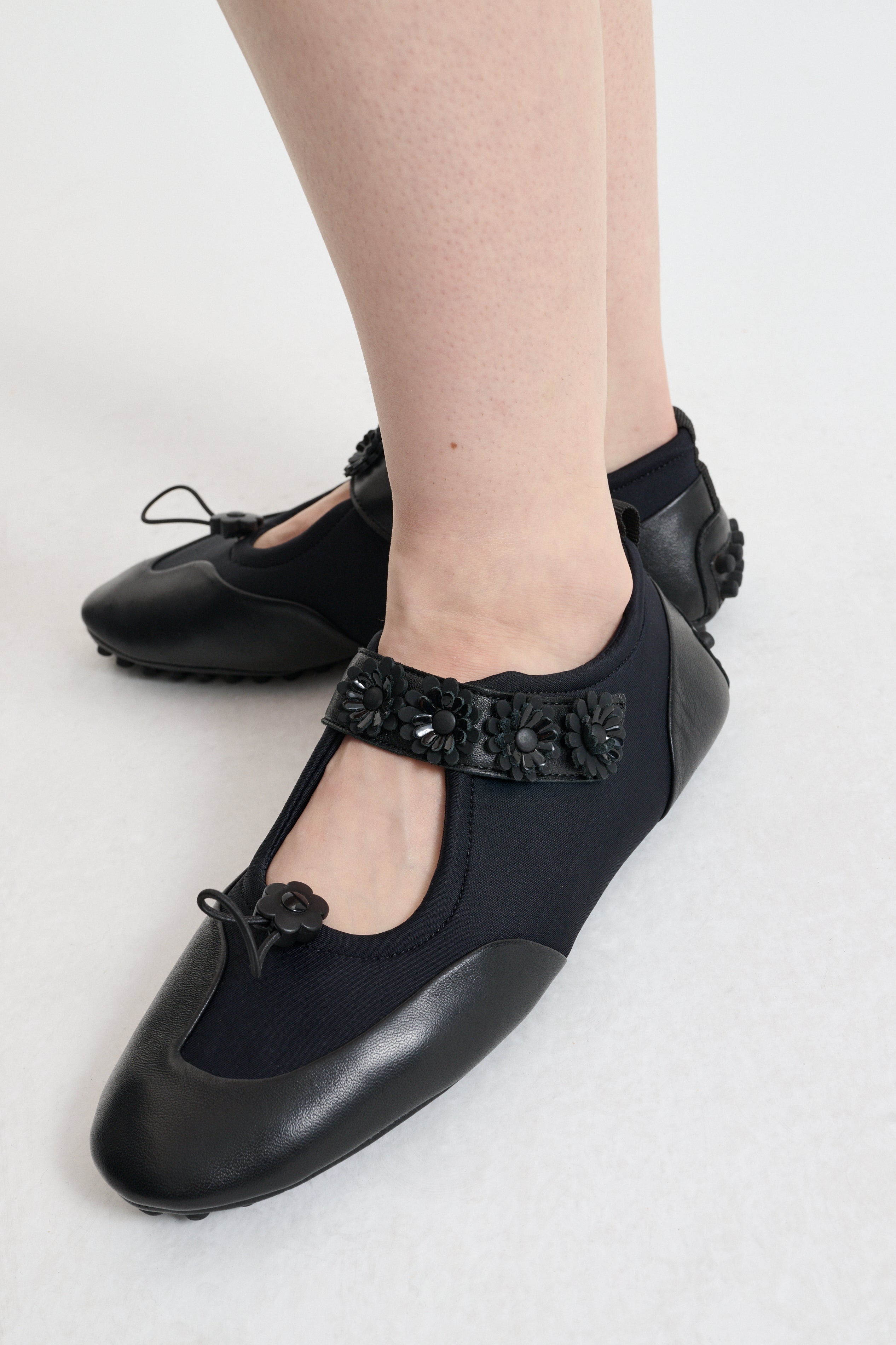 BESS | MARY JANE FLAT NEOPRENE BLACK