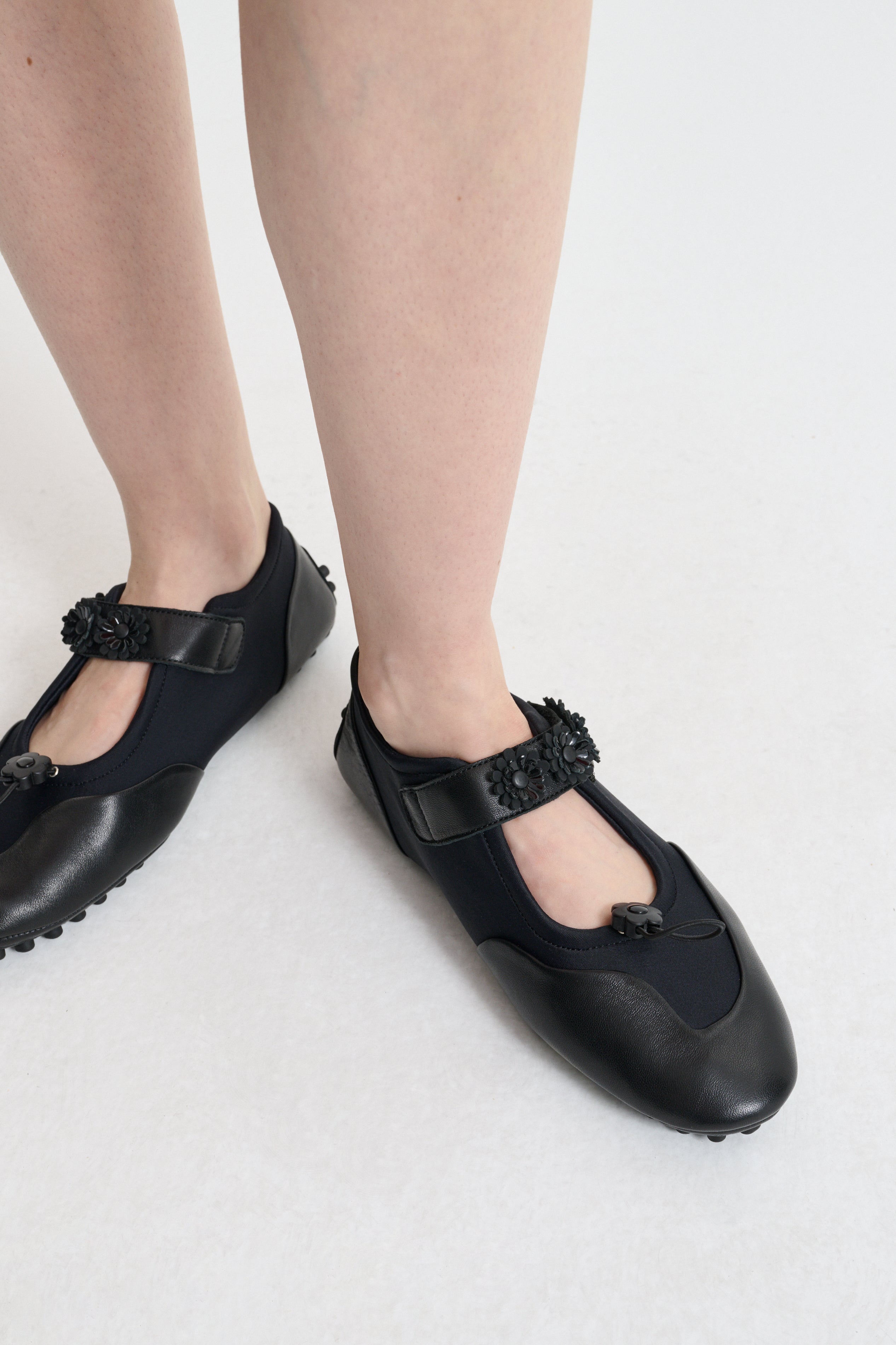 BESS | MARY JANE FLAT NEOPRENE BLACK