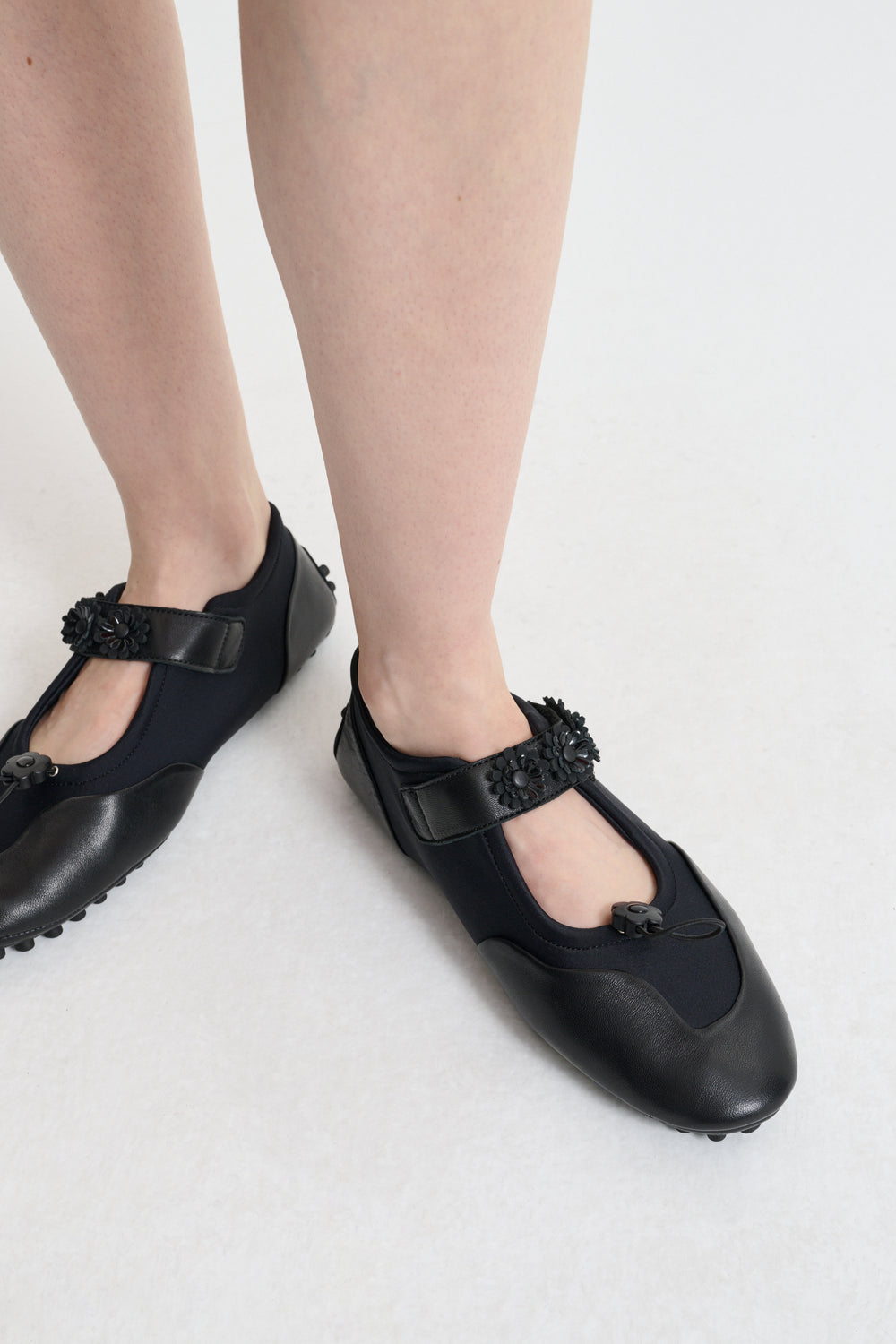 BESS | MARY JANE FLAT NEOPRENE BLACK