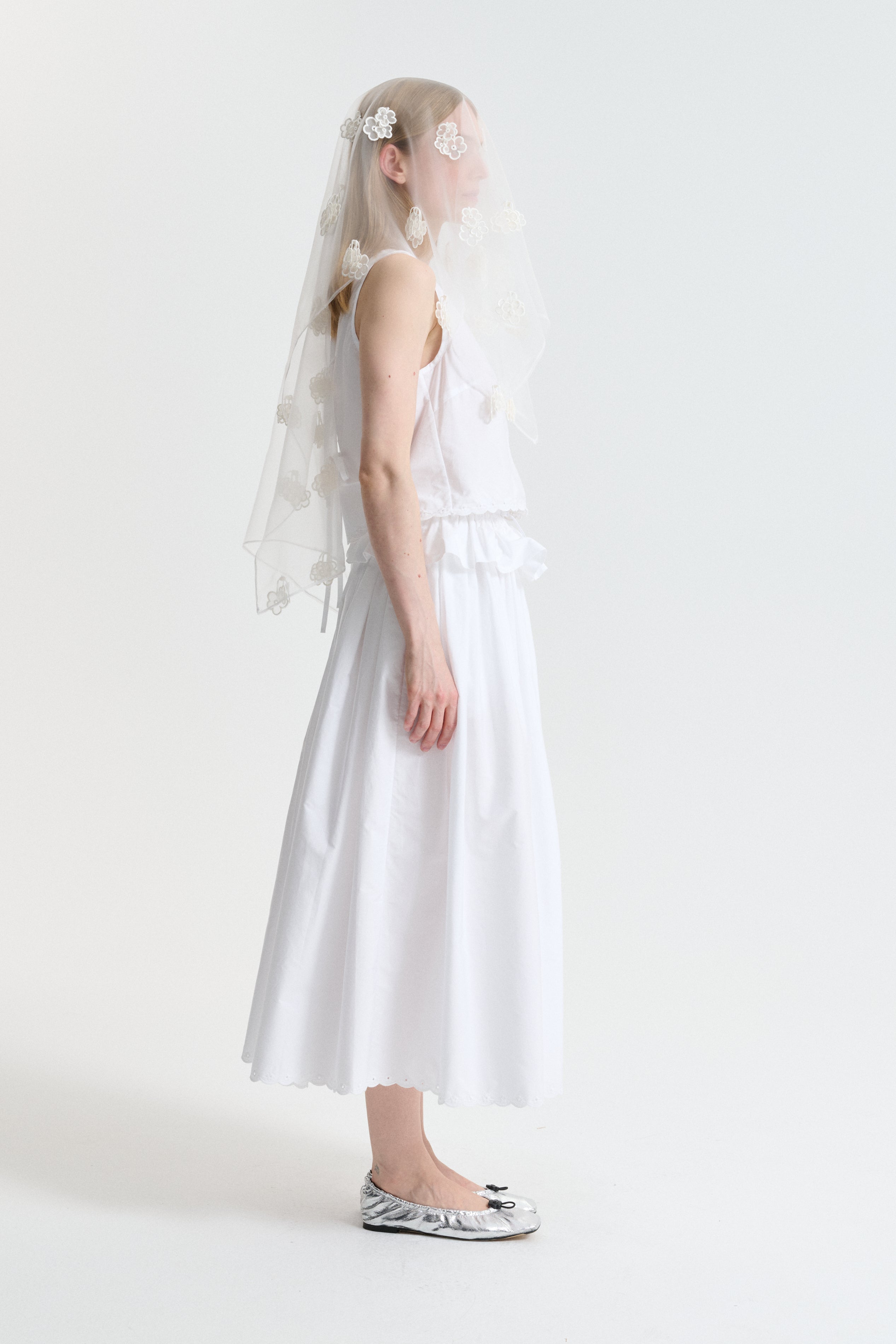 SAFI | VEIL KIRI EMBROIDERY | WHITE