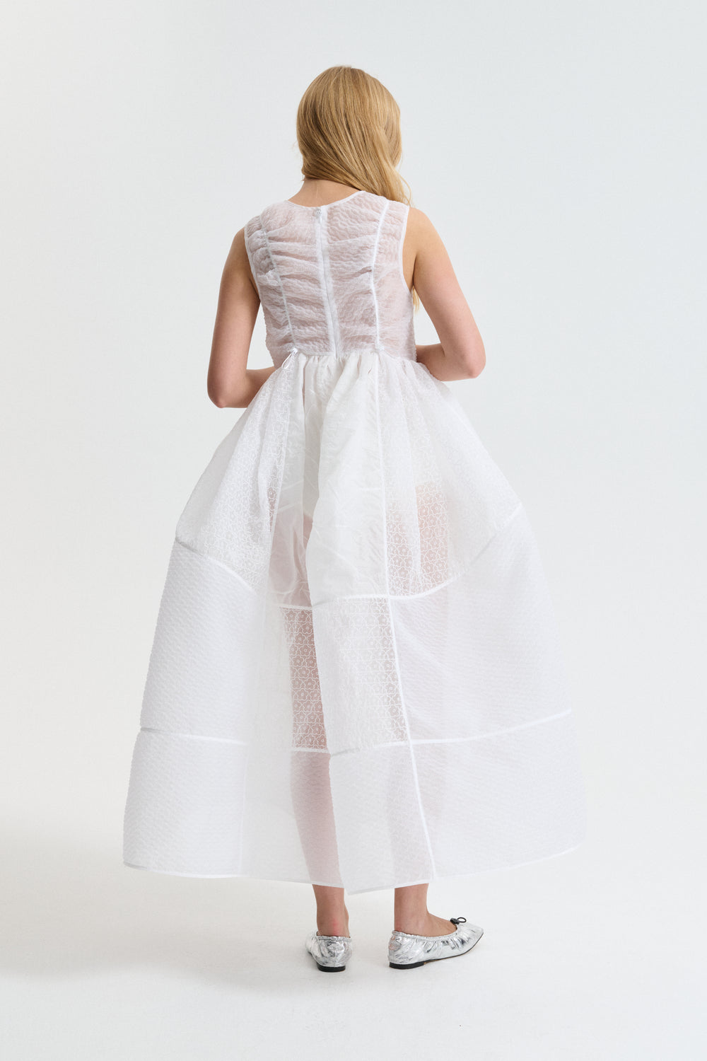 CBDUANA | DRESS PATCHWORK WHITE