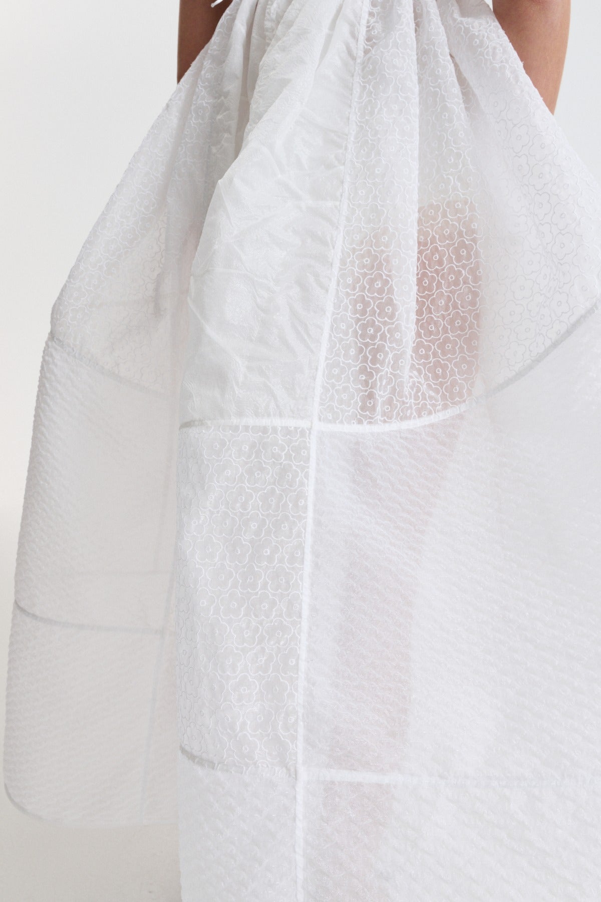 CBDUANA | DRESS PATCHWORK WHITE