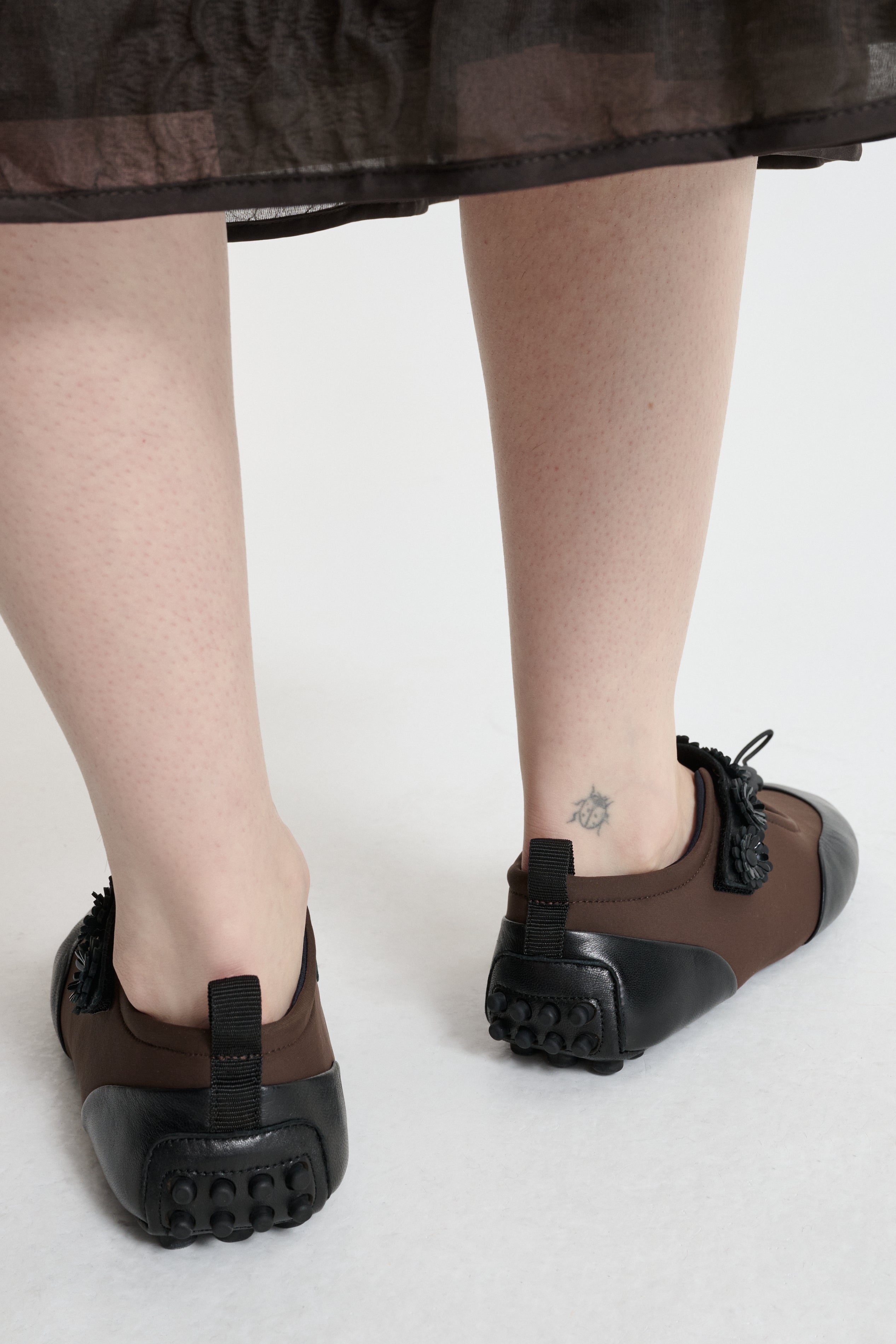 BESS | MARY JANE FLAT NEOPRENE BROWN