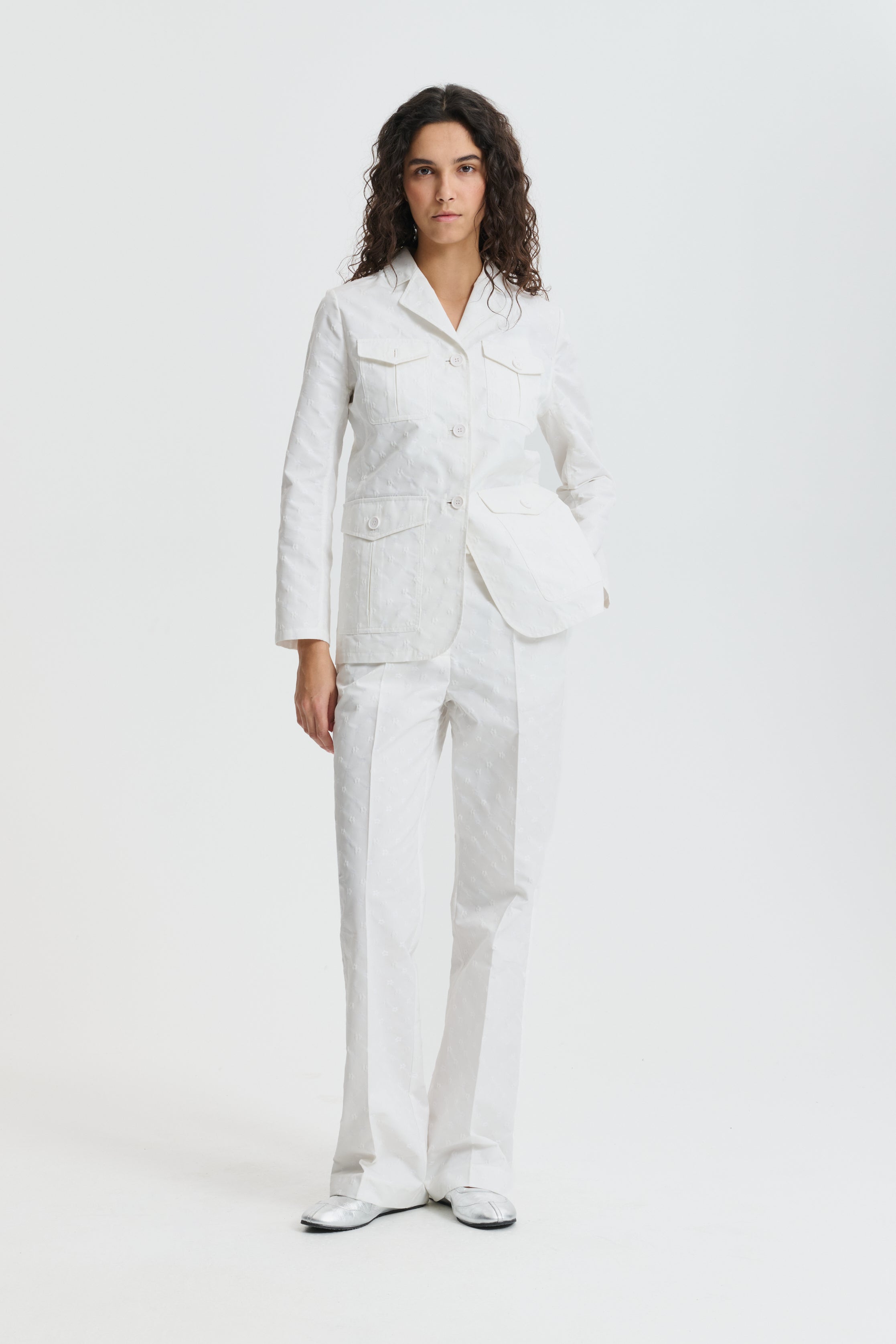 CBSONJA | TROUSERS IRIS JACCQUARD WHITE – Cecilie Bahnsen