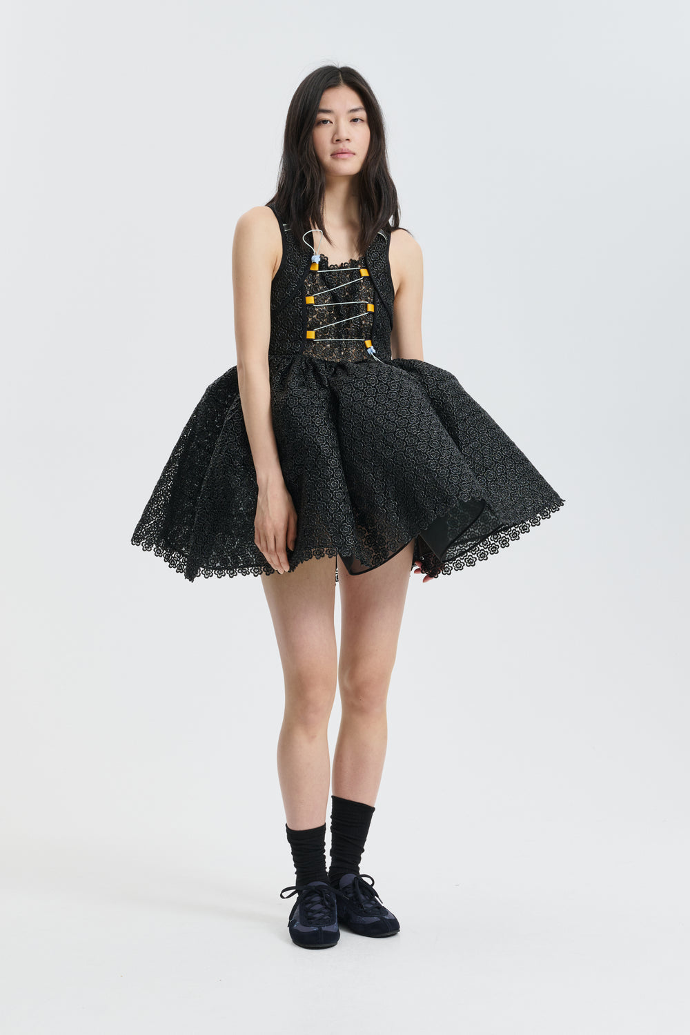 CBFINOT | DRESS MEADOW GUIPURE BLACK