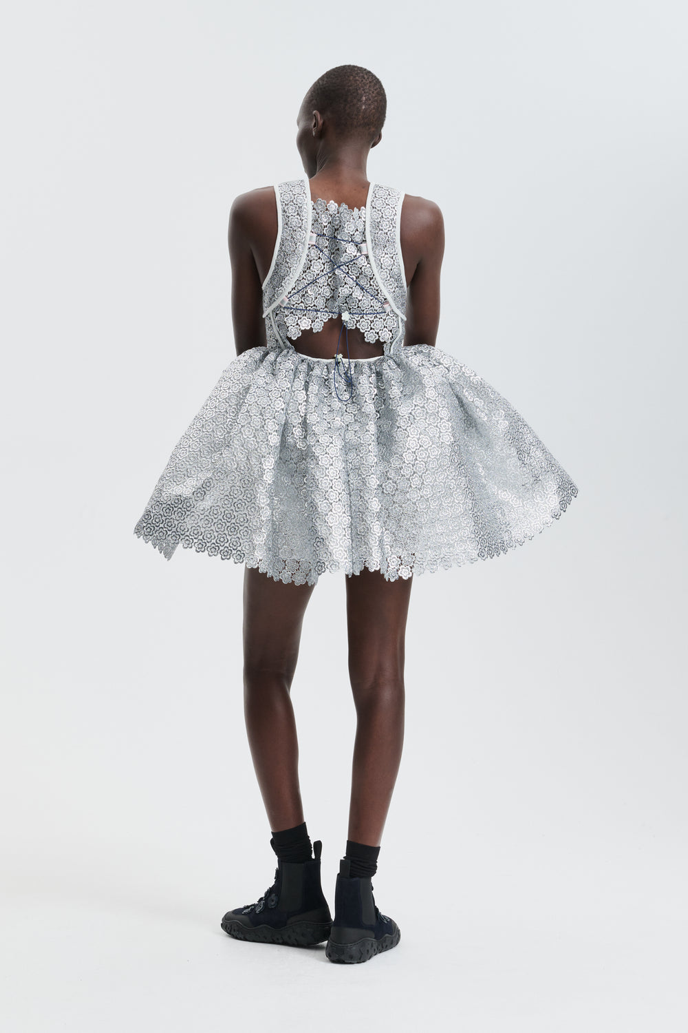 CBFINOT | DRESS MEADOW GUIPURE SILVER